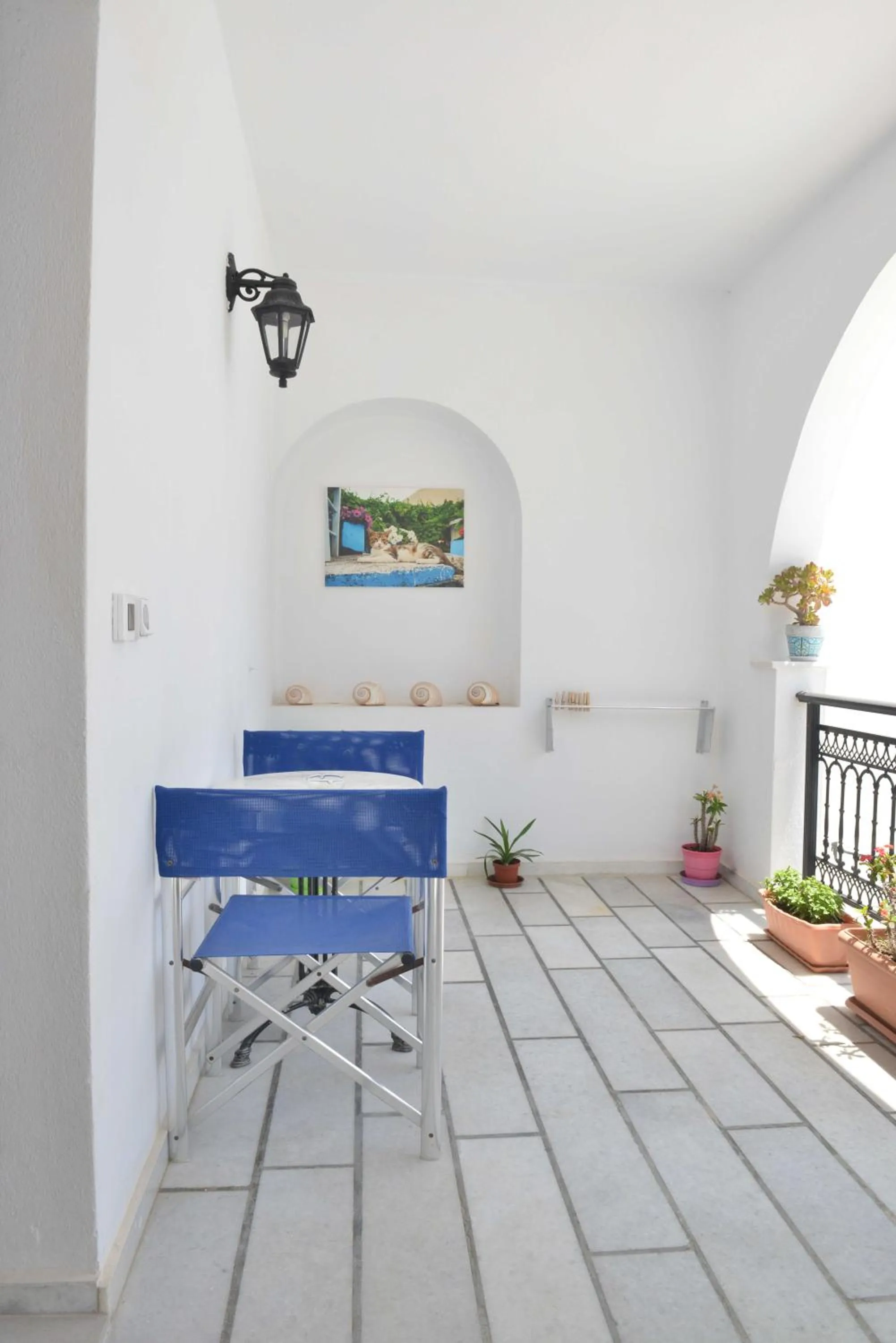 Balcony/Terrace in Dedalos Studios Naxos