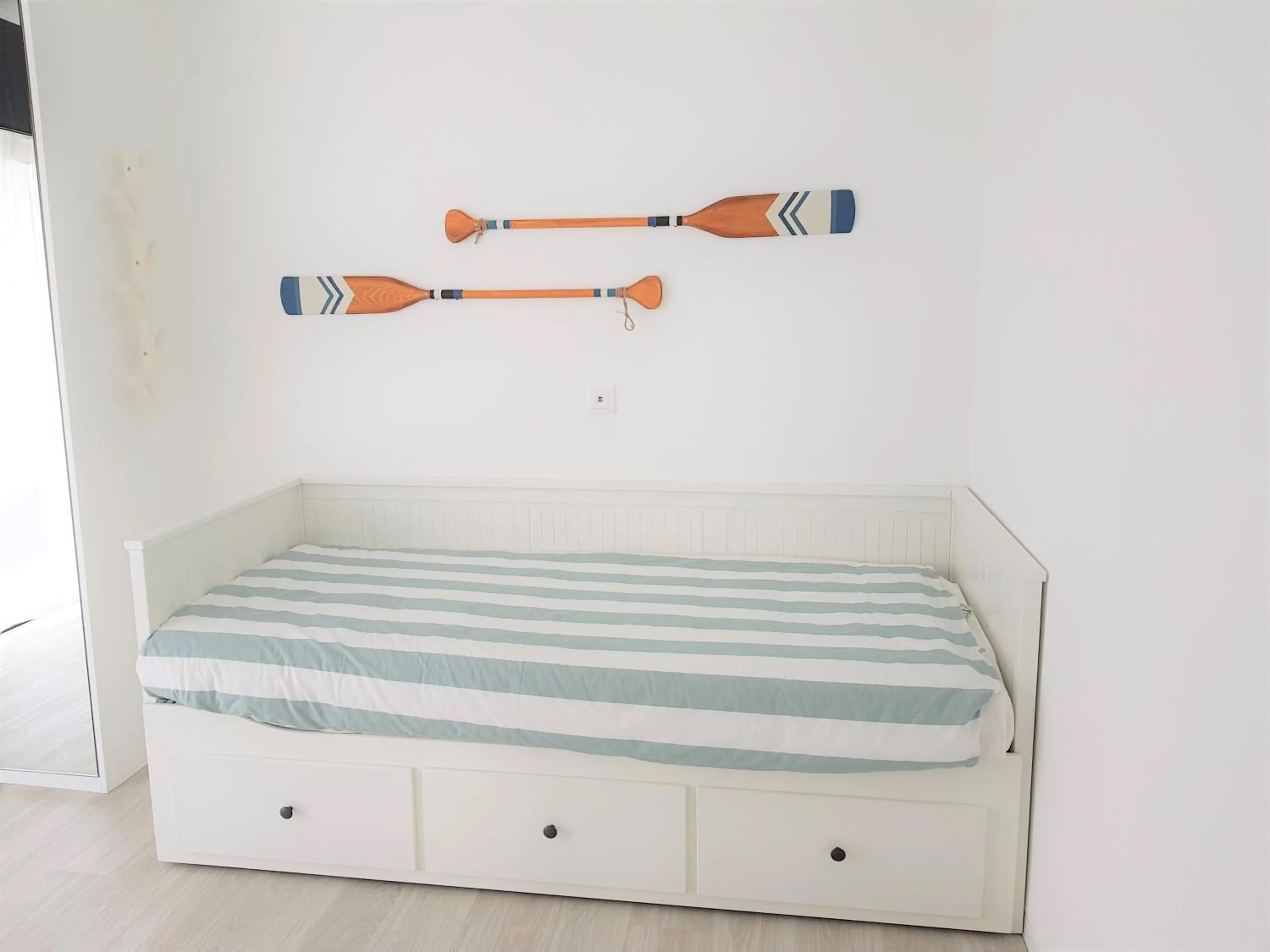 Bed in Blue Sea Apartment