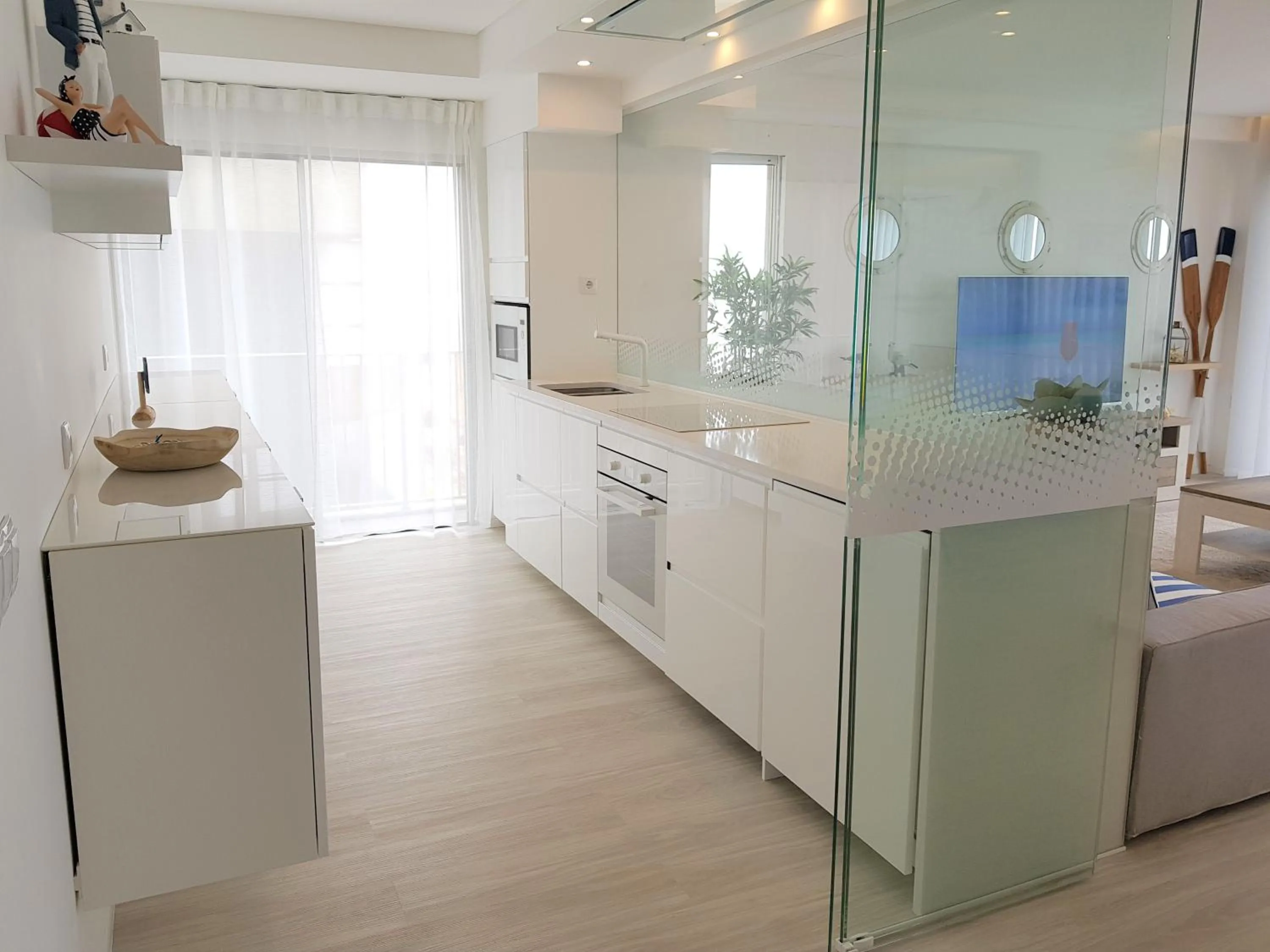 Kitchen or kitchenette in Blue Sea Apartment