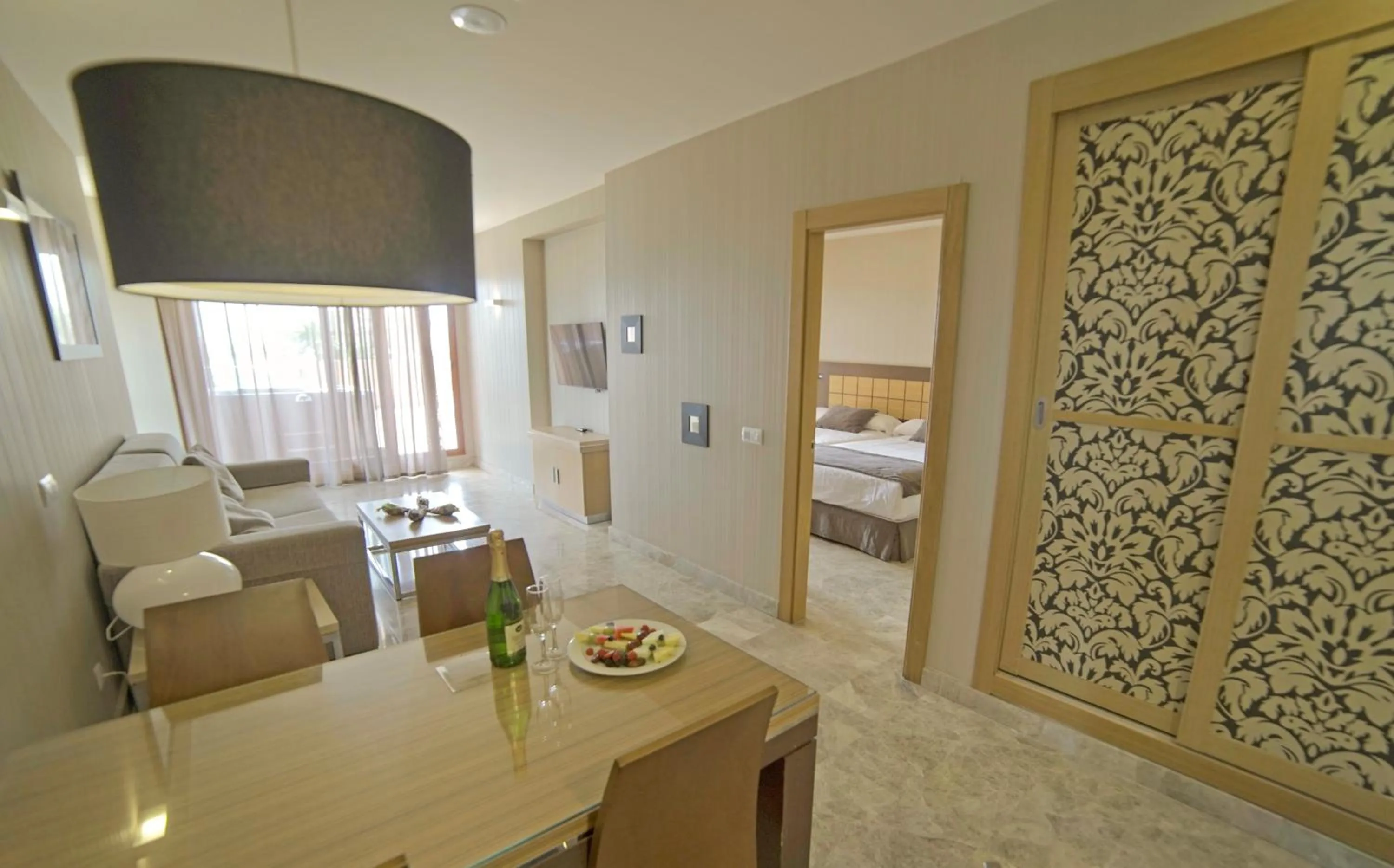 Living room, Bed in Holiday World Polynesia