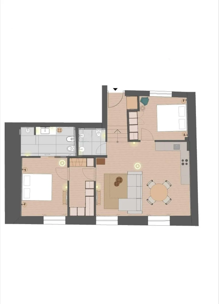 Floor plan in Kuntino Suites