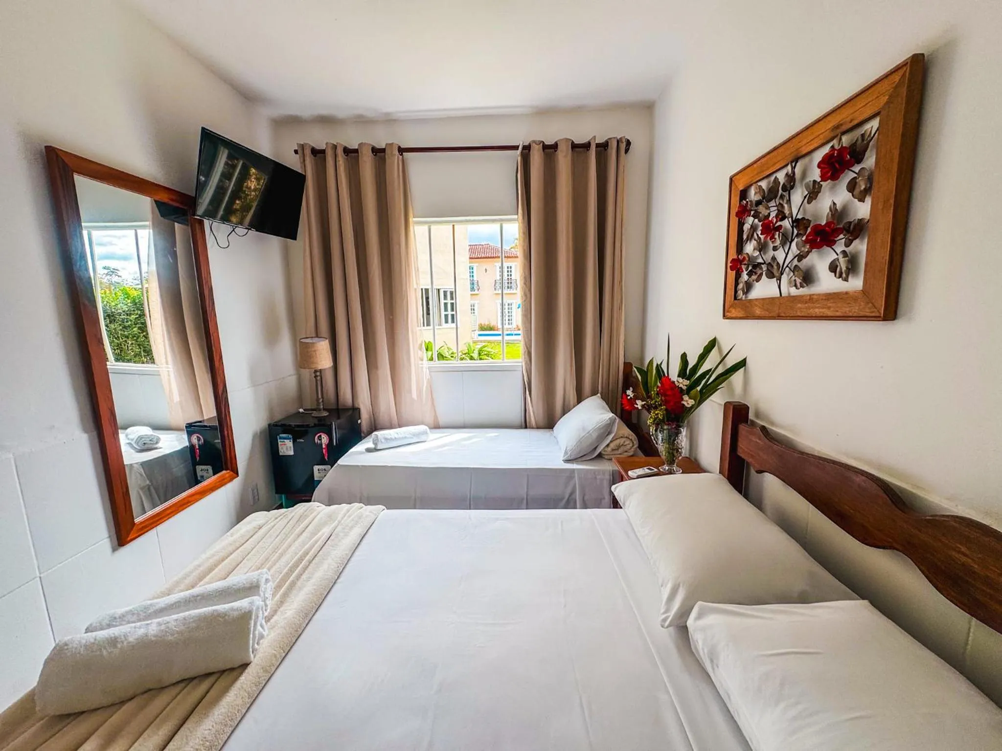 Bedroom, Bed in Pousada Portal de Paraty- COM GERADOR DE ENERGIA- SERVIREMOS UM DELICIOSO JANTAR NA NOITE DE REVEILLON 2026