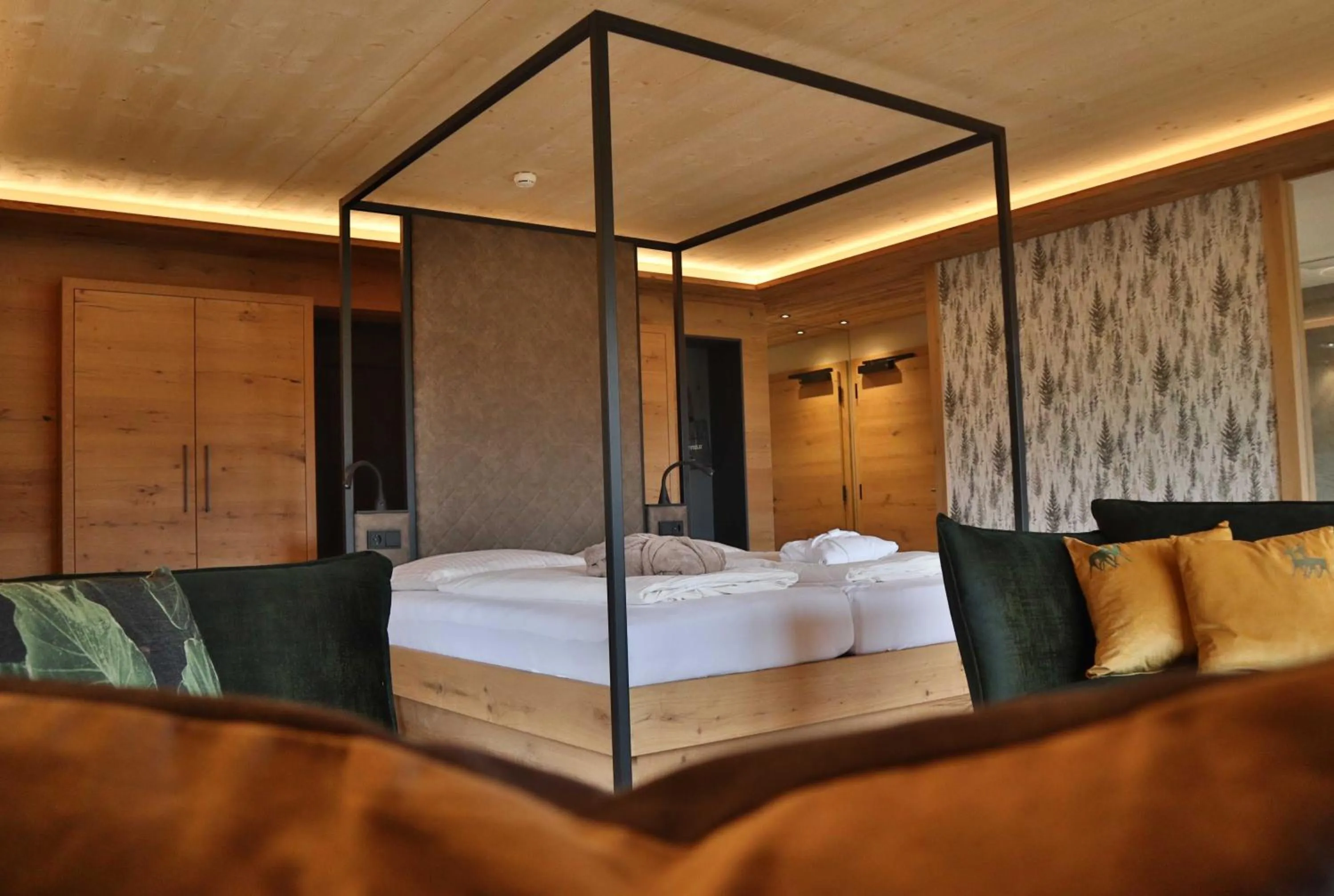 Bed in Ruhehotel & Naturresort Rehbach - Adults only