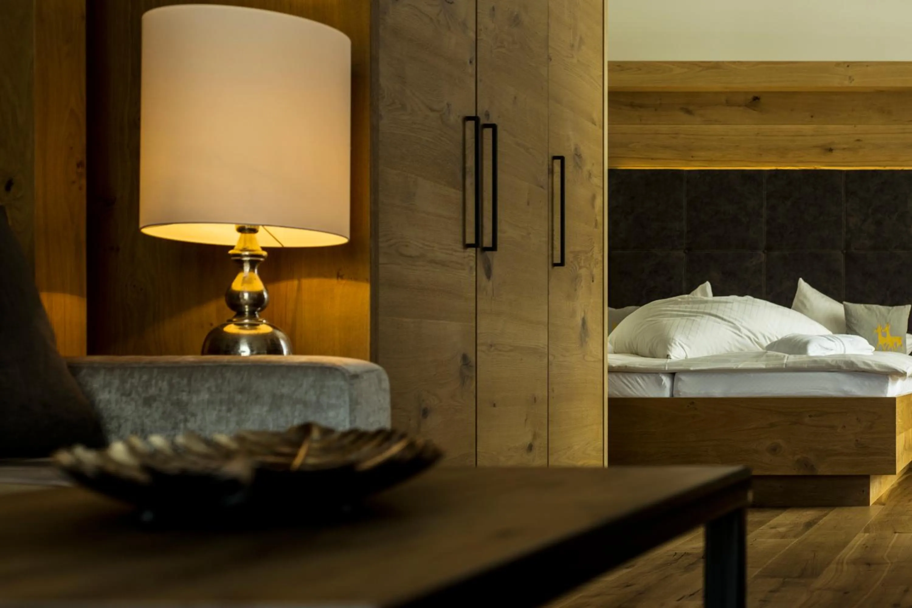 Decorative detail, Bed in Ruhehotel & Naturresort Rehbach - Adults only