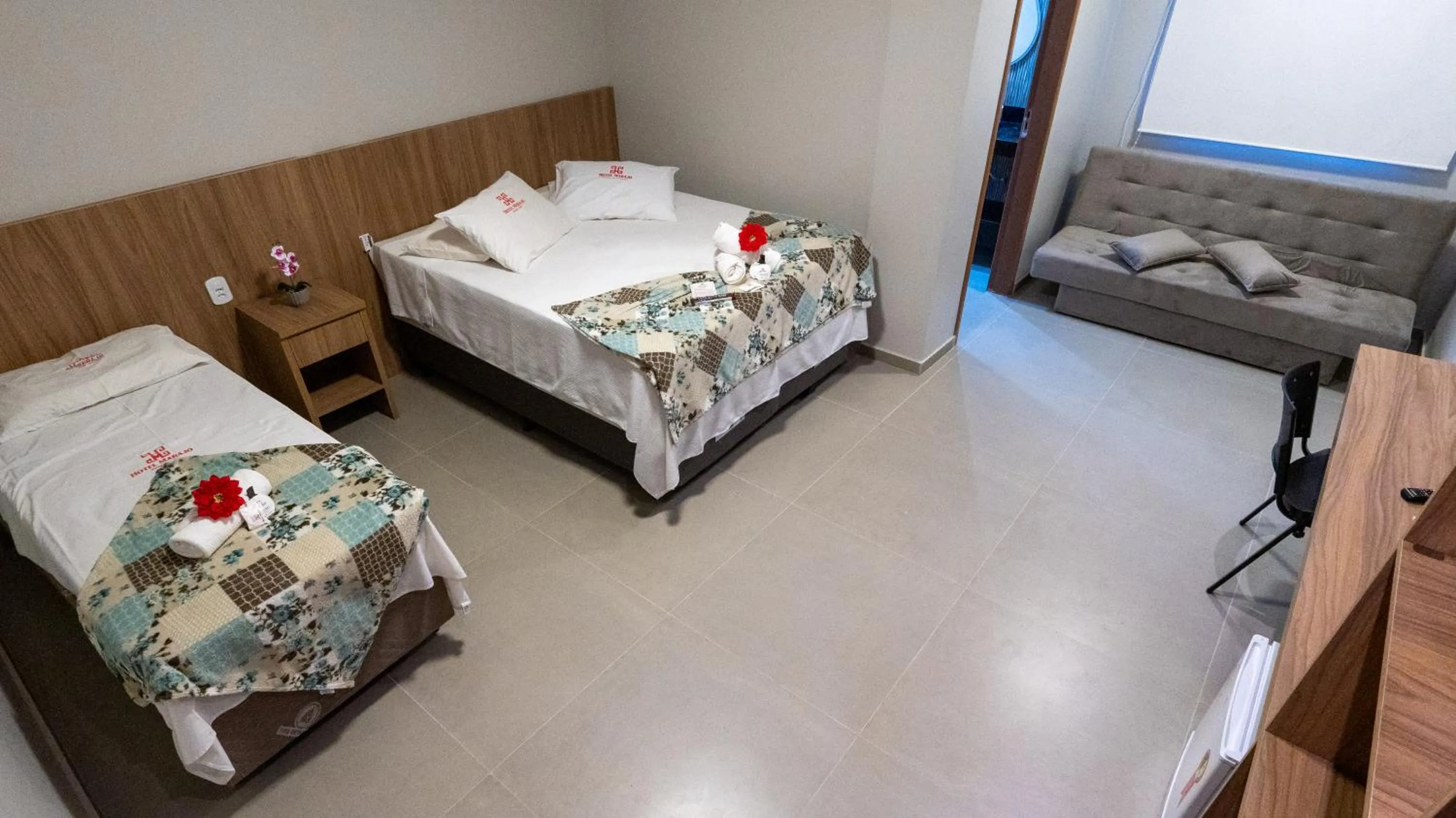 Bed in Hotel Marajó - Turismo de Experiência