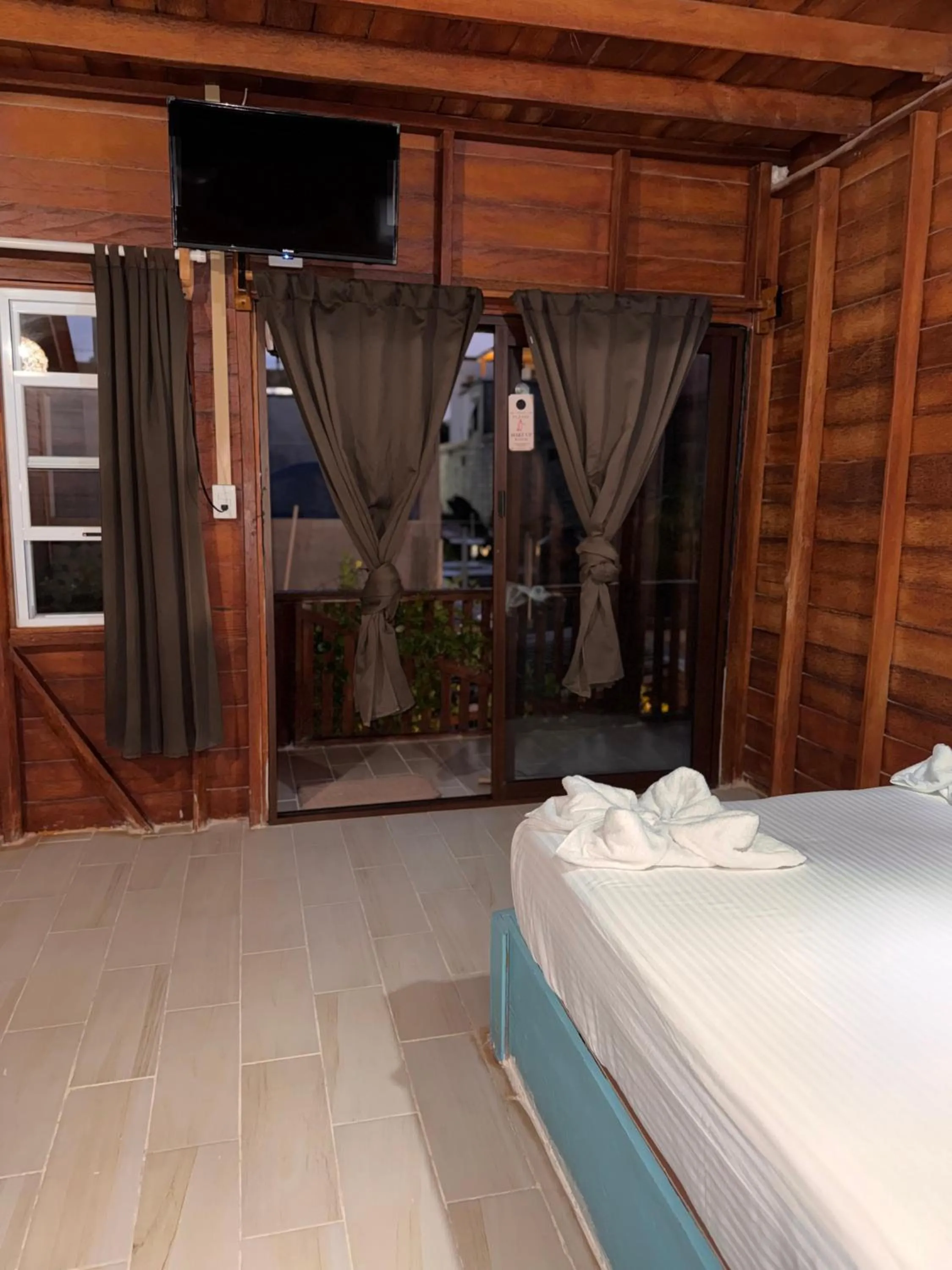 Bed in Hotelito Villas Holbox