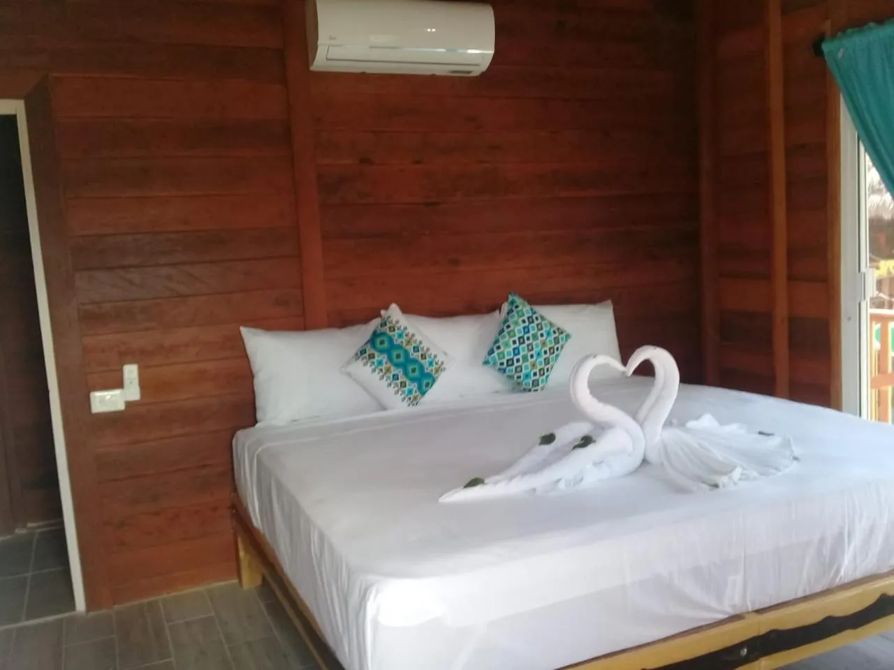 Bed in Hotelito Villas Holbox