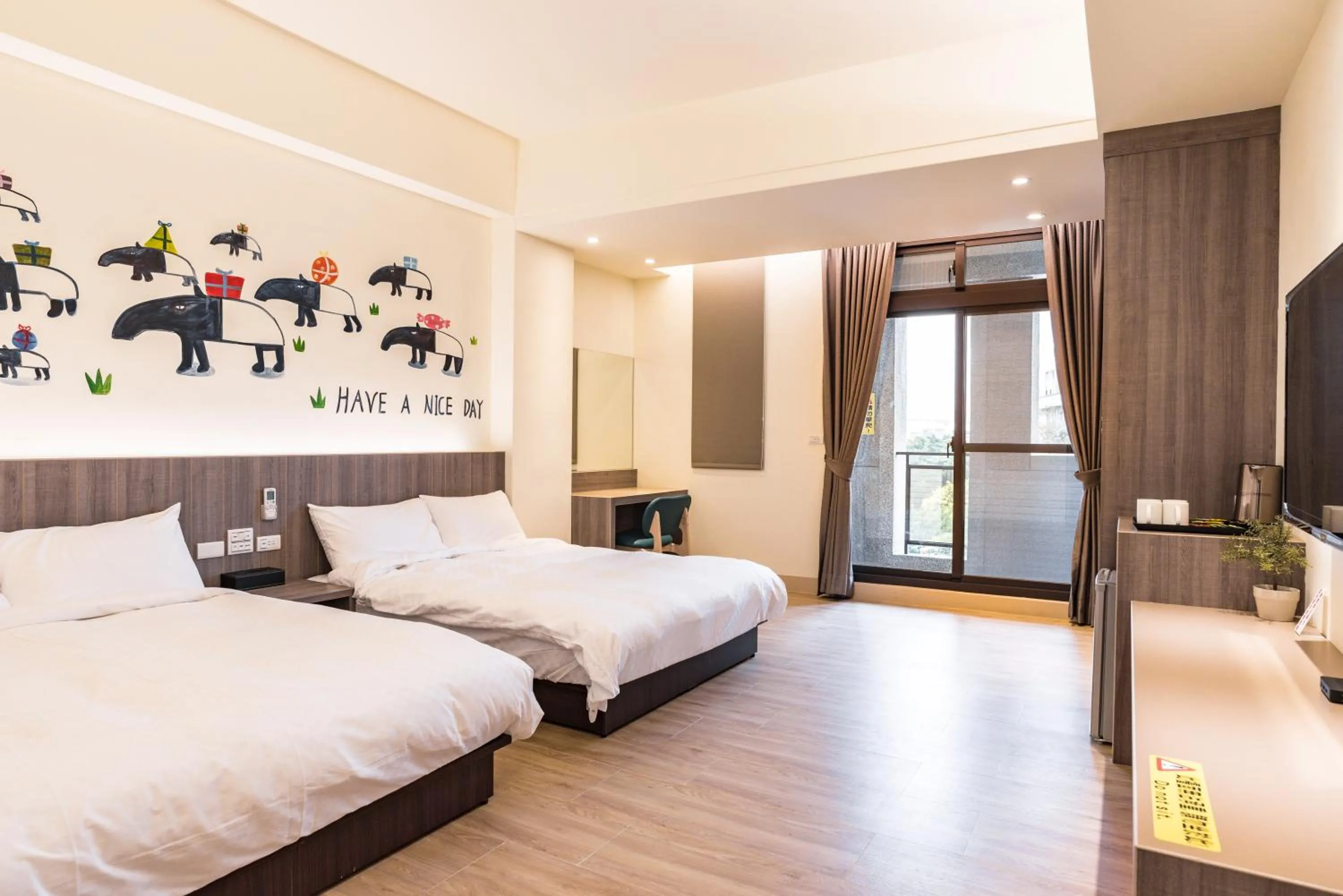 Bed in Rhino Guest House