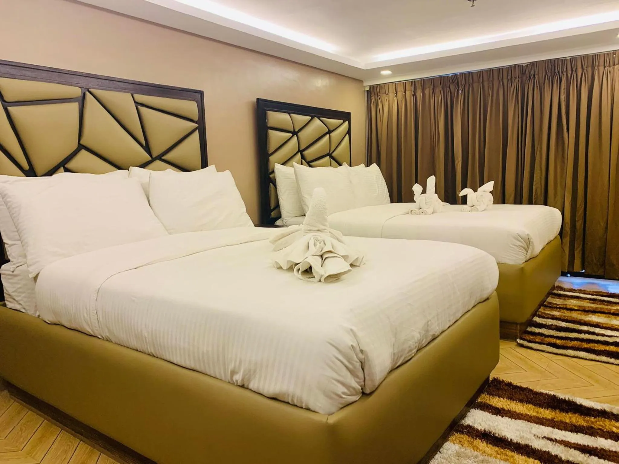 Bed in Treasure Island Hotel With Mini Water Adventure