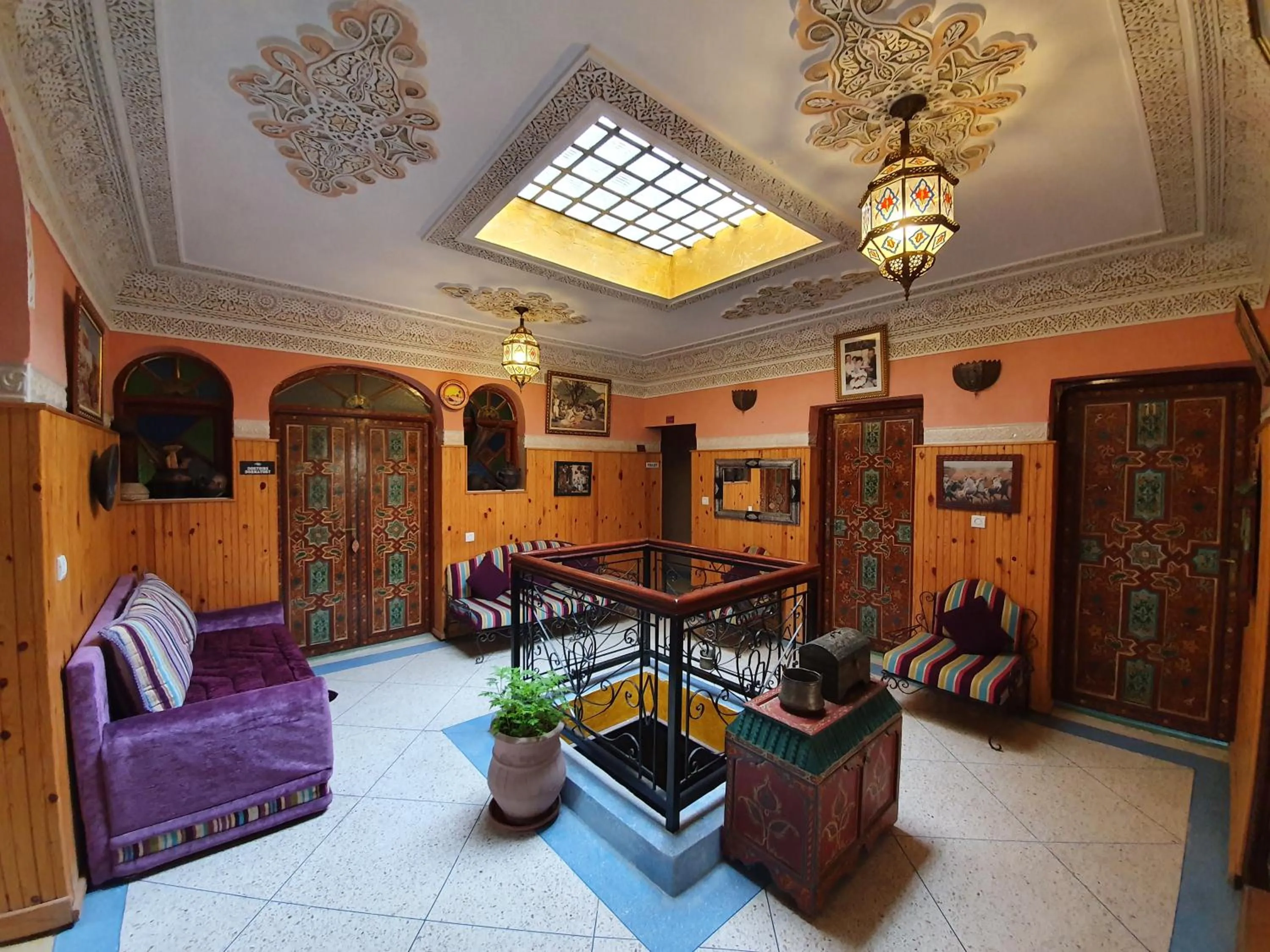 Seating area in Dar Assarou - Toubkal National Park Lodge