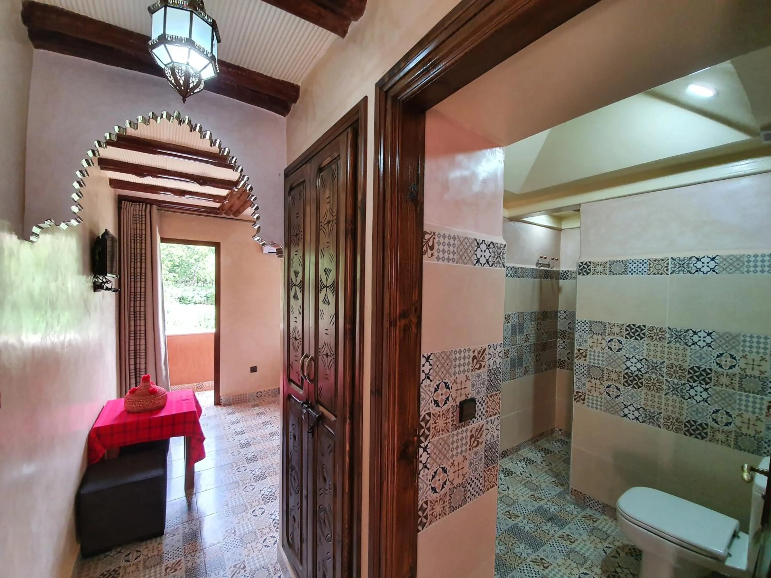 Decorative detail in Dar Assarou - Toubkal National Park Lodge