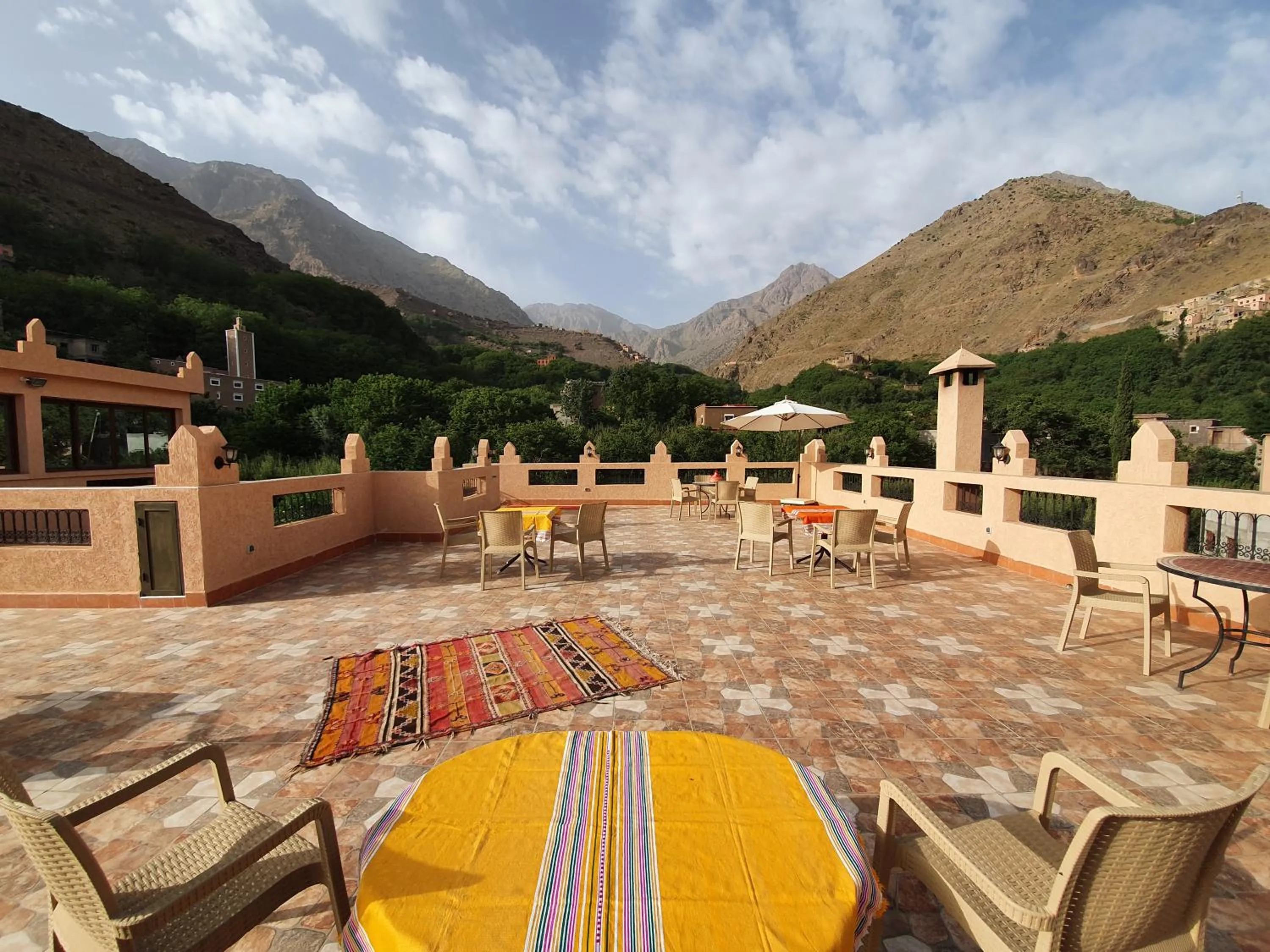 Balcony/Terrace in Dar Assarou - Toubkal National Park Lodge