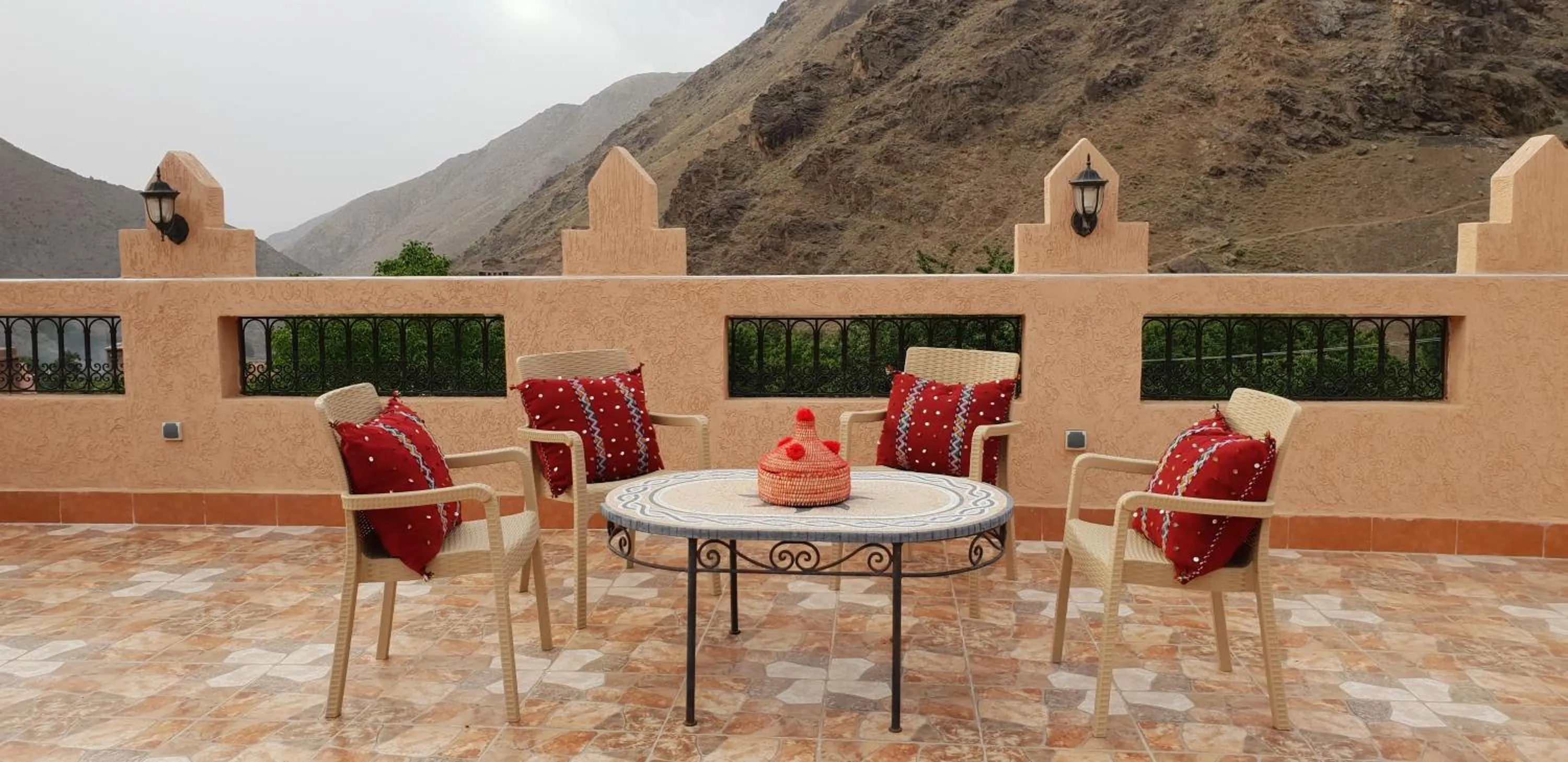 Balcony/Terrace in Dar Assarou - Toubkal National Park Lodge