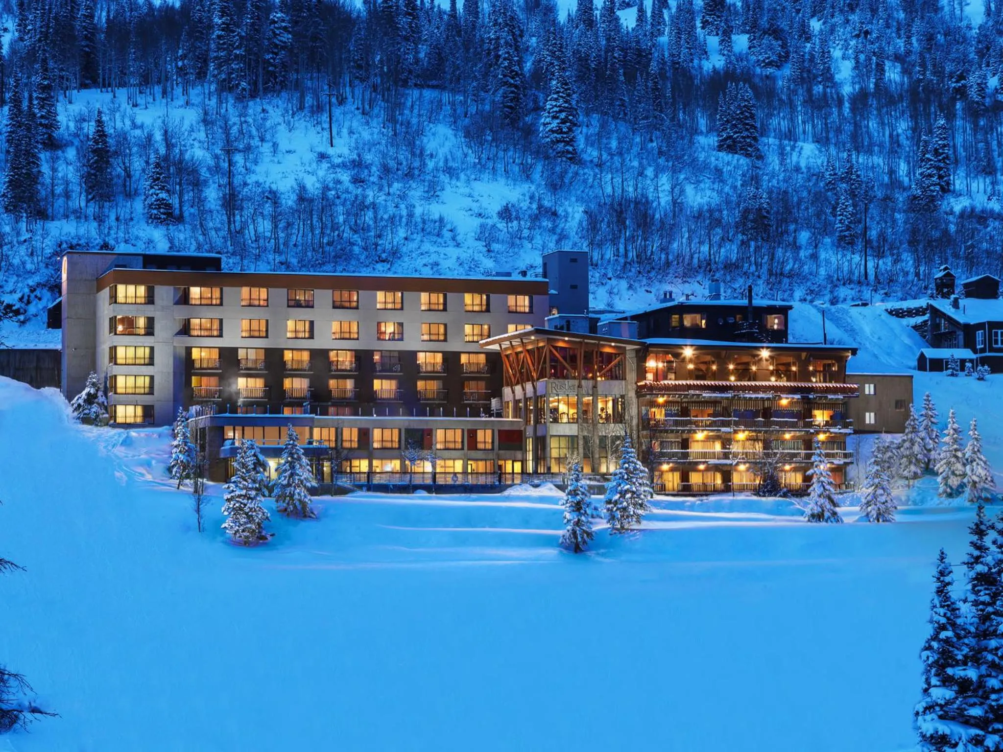 Property building in Alta's Rustler Lodge