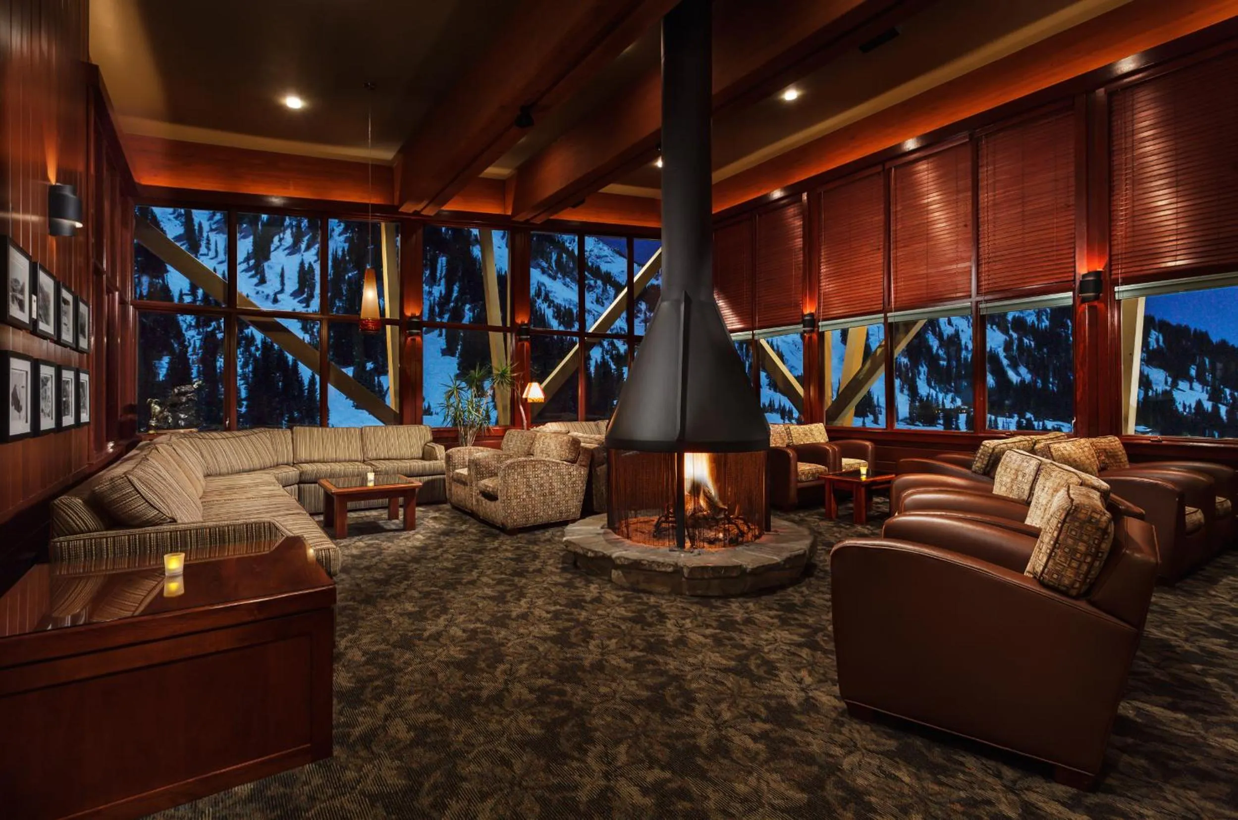 Lobby or reception in Alta's Rustler Lodge