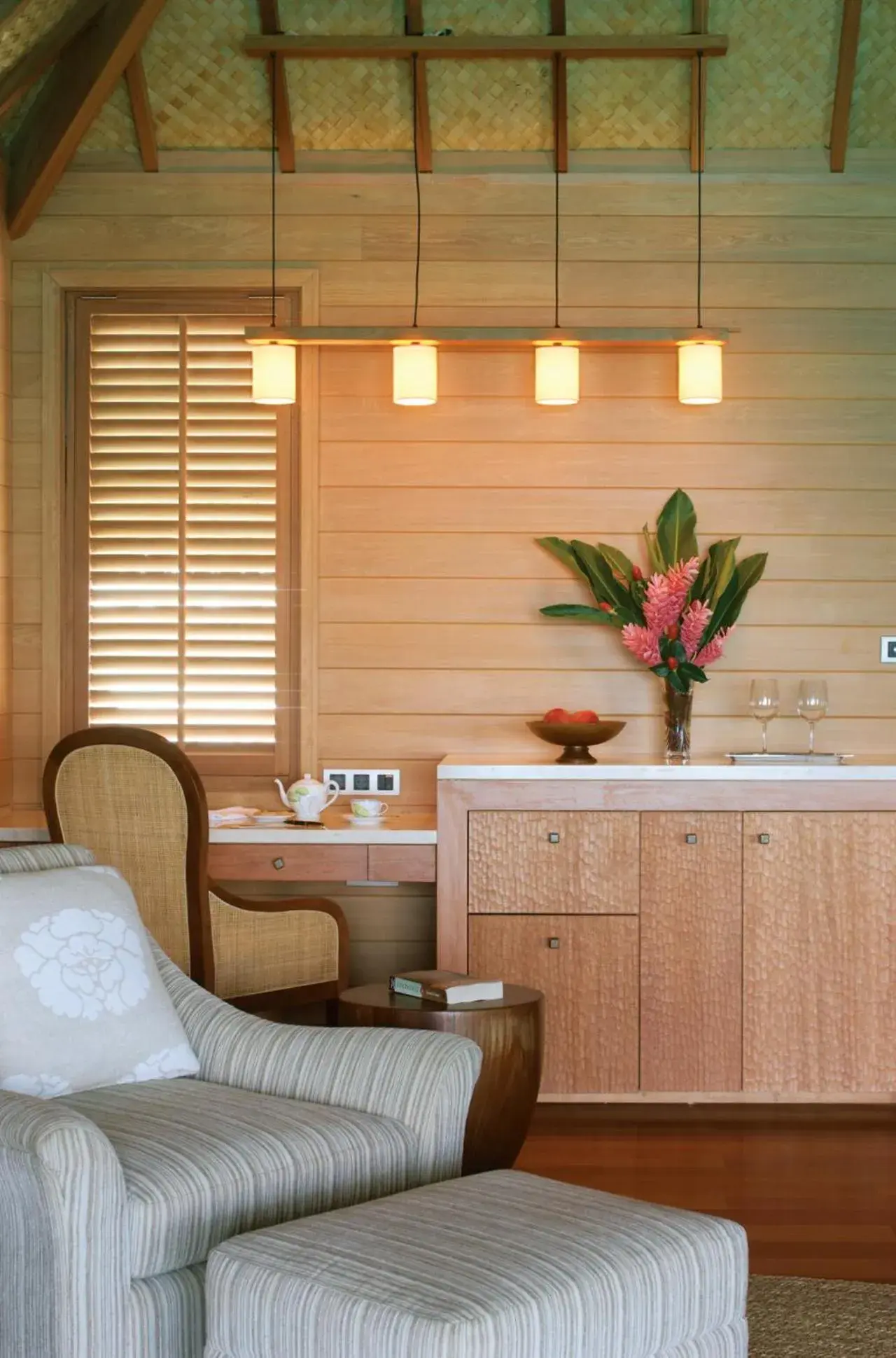 Living room in Four Seasons Resort Bora Bora Living room in Four Seasons Resort Bora Bora