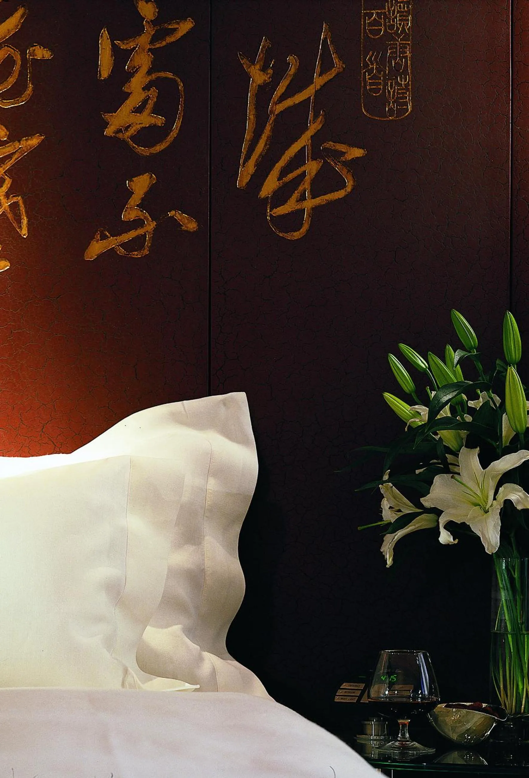 Bed in Grand Hyatt Shanghai