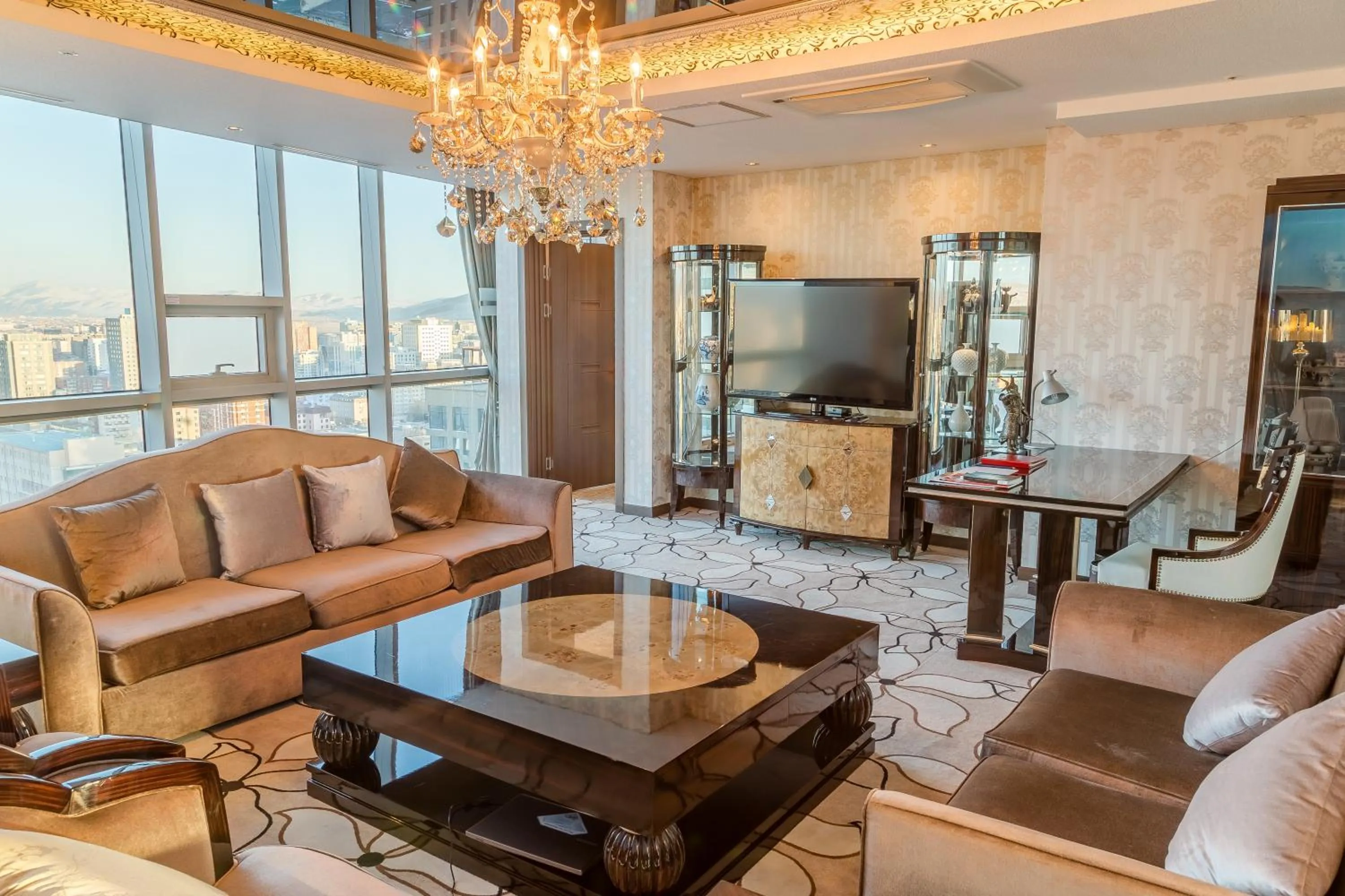 Living room in The Blue Sky Hotel and Tower