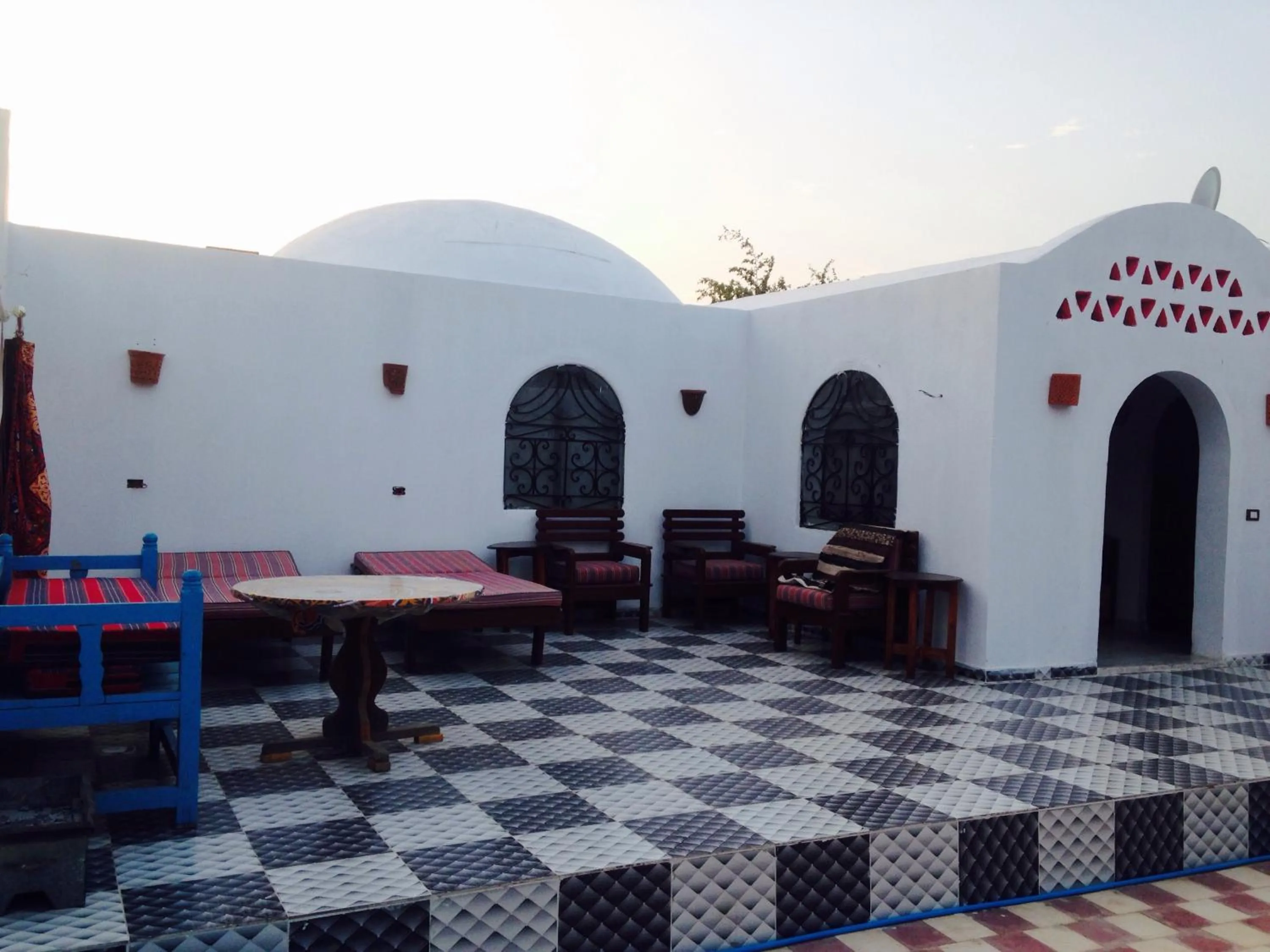 Seating area in Nubian Holiday House Aswan
