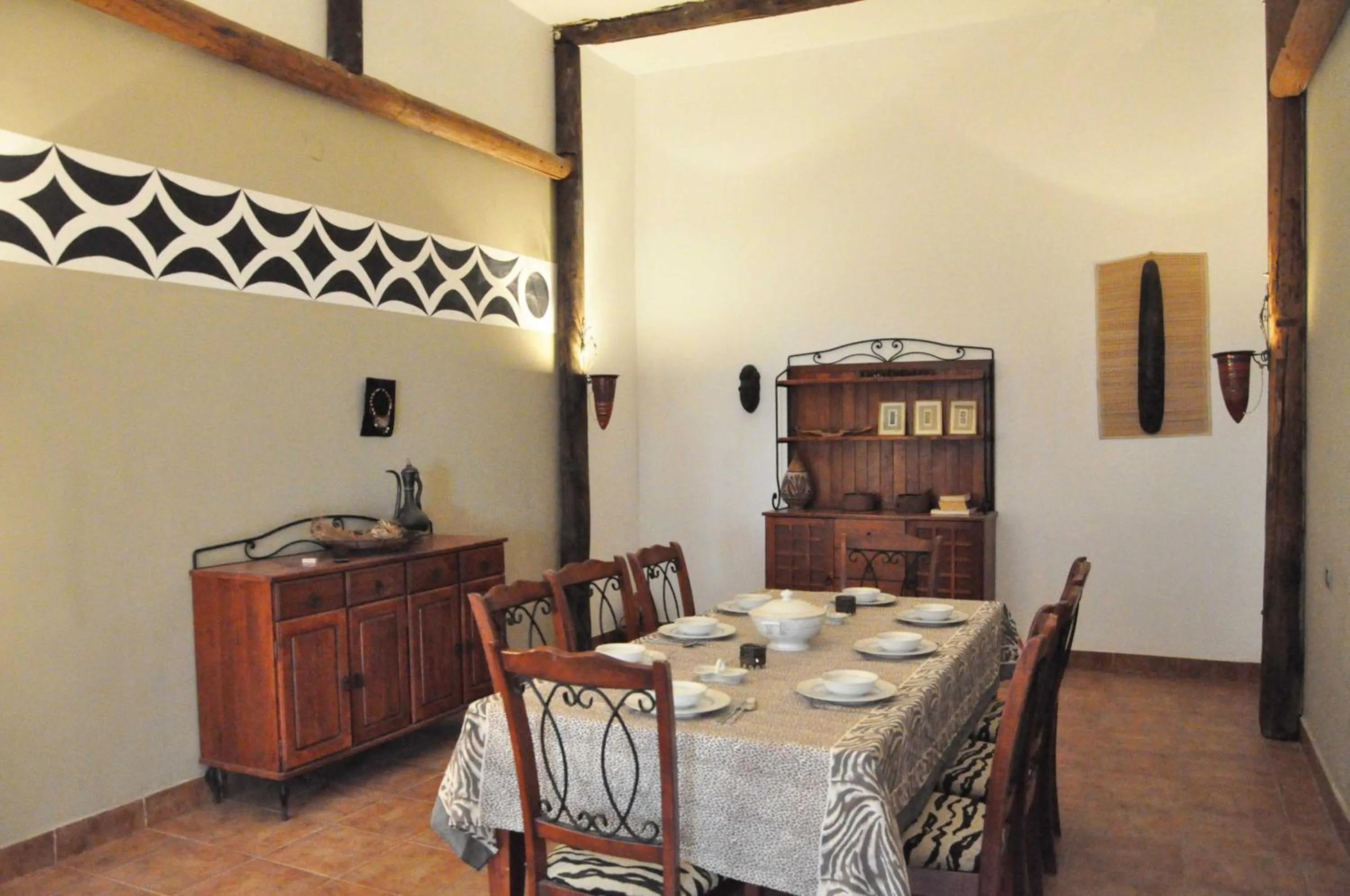 Dining area in Nubian Holiday House Aswan