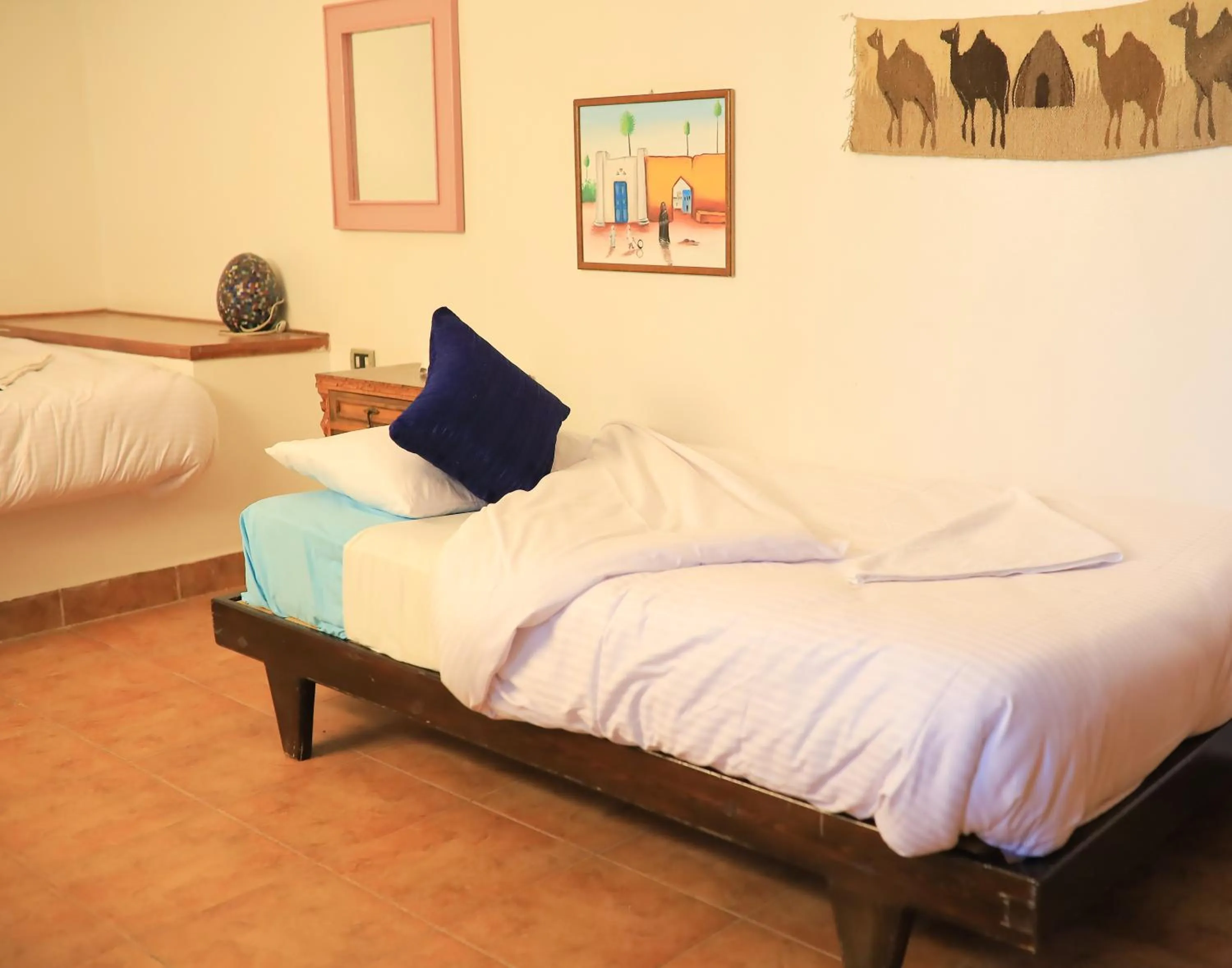 Bed in Nubian Holiday House Aswan