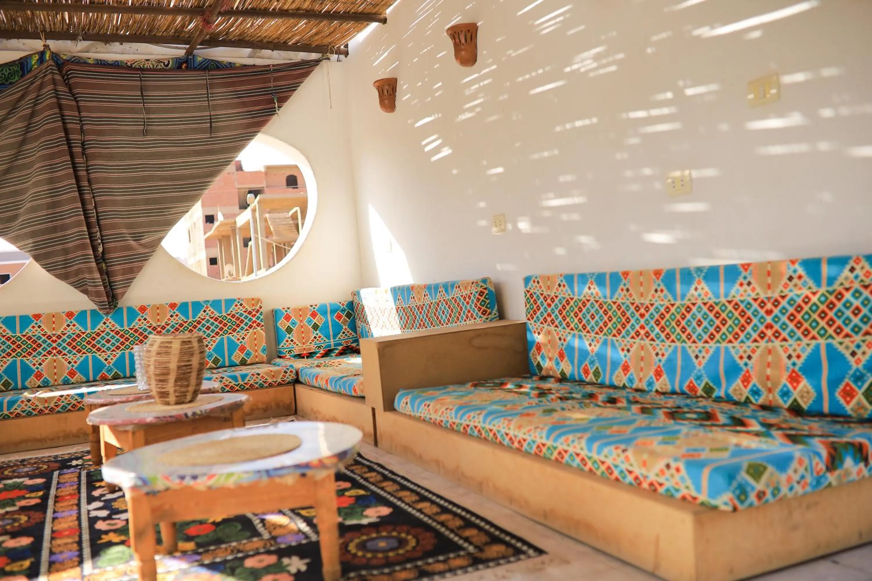 Seating area in Nubian Holiday House Aswan
