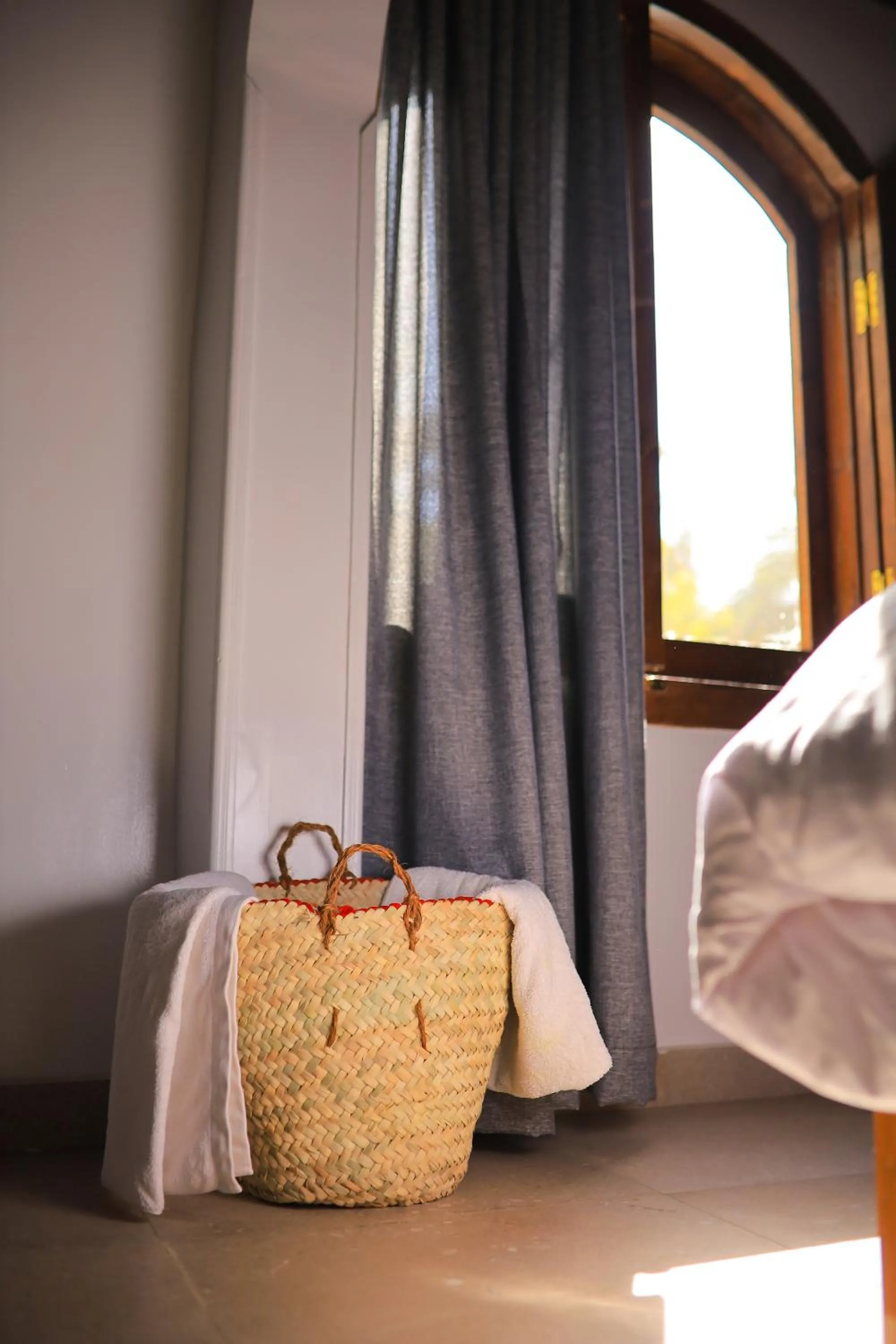 Decorative detail, Bed in Nubian Holiday House Aswan