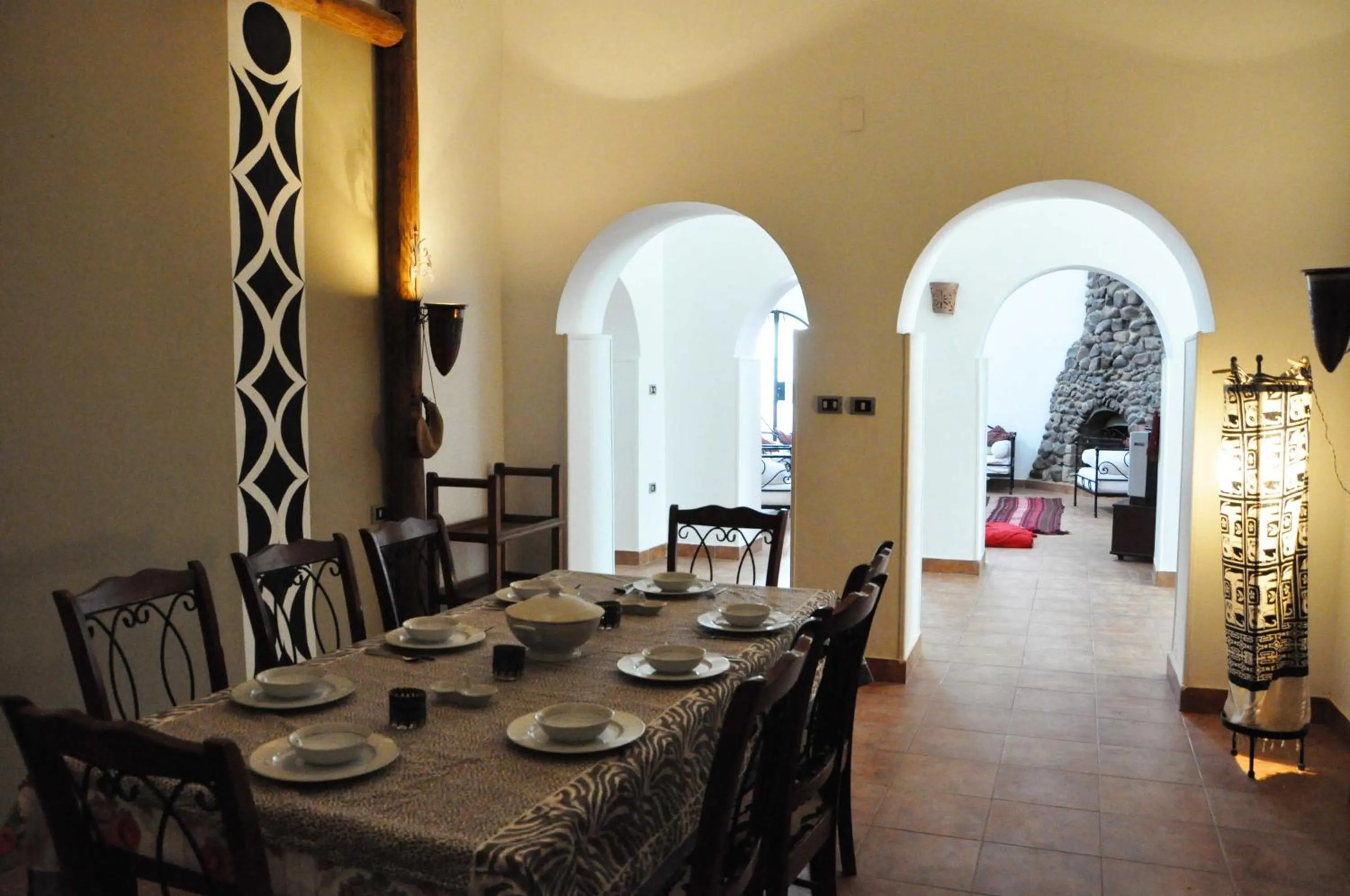 Dining area in Nubian Holiday House Aswan