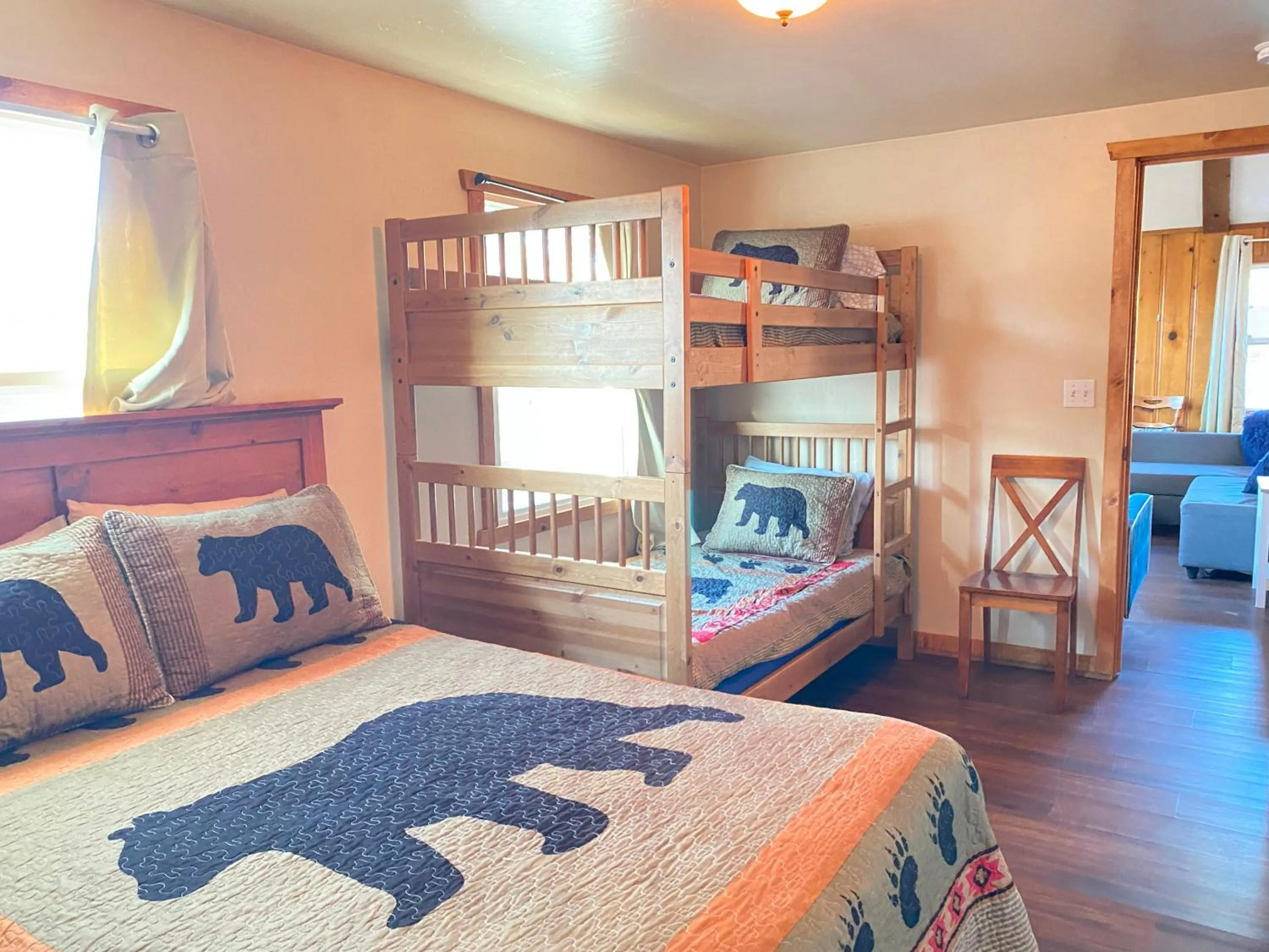 Bed in Blue Horizon Lodge