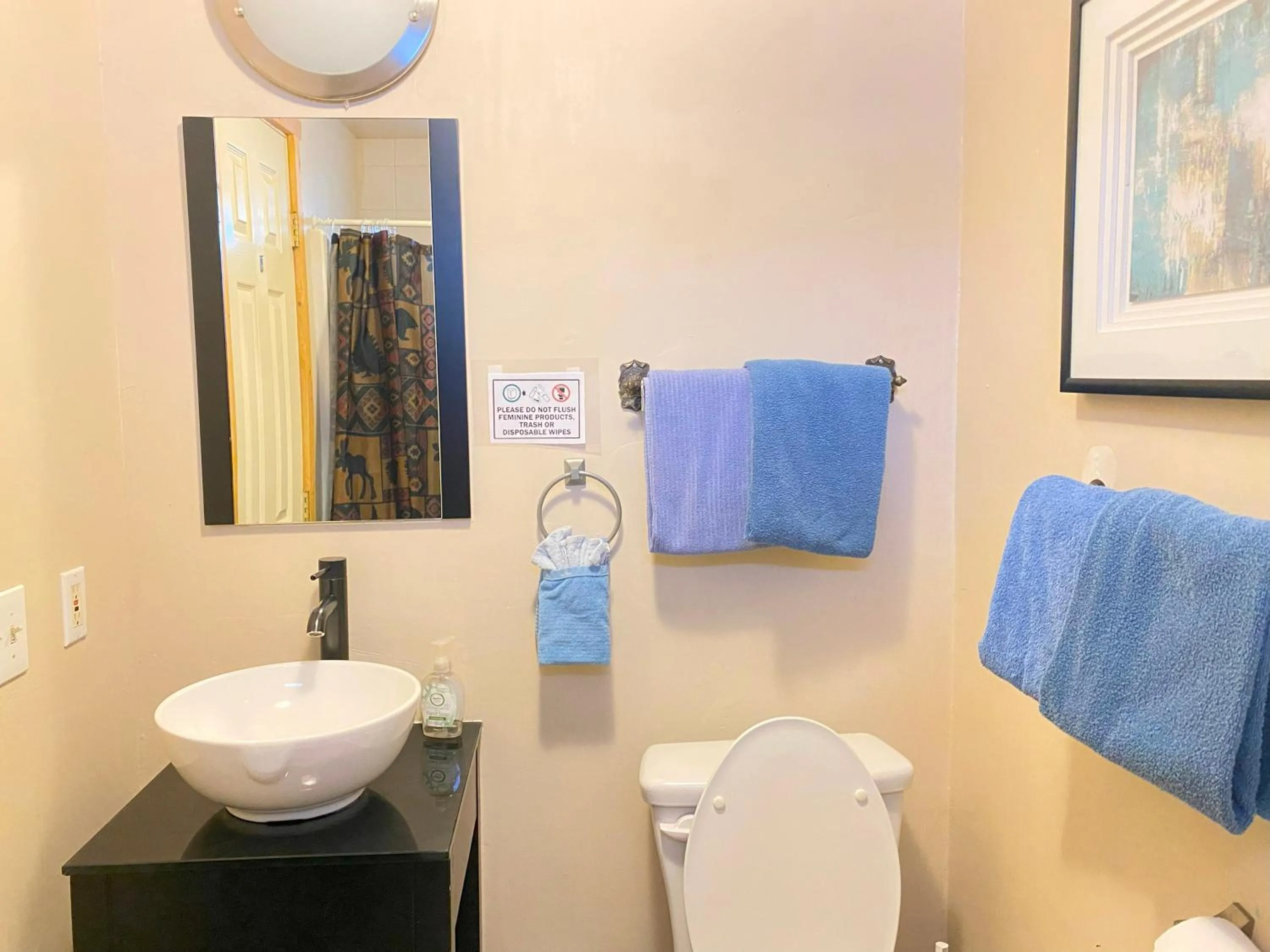 Toilet in Blue Horizon Lodge