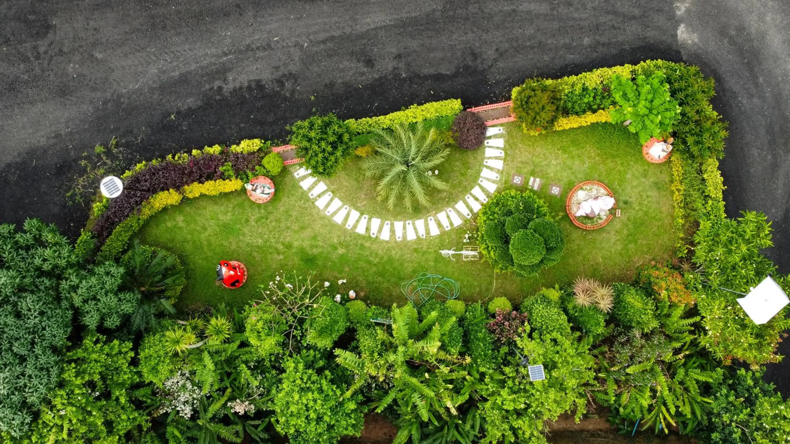 Bird's eye view in Baan Suan Mee Tang
