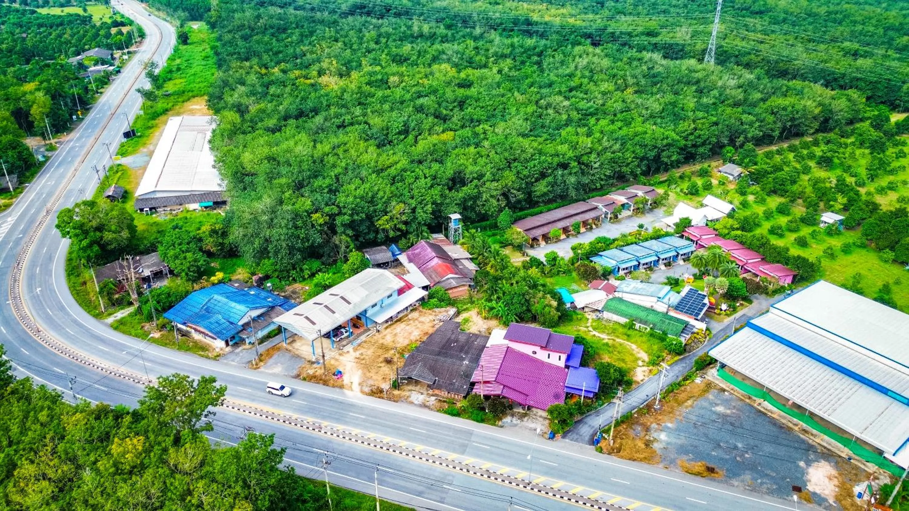 Facade/entrance in Baan Suan Mee Tang