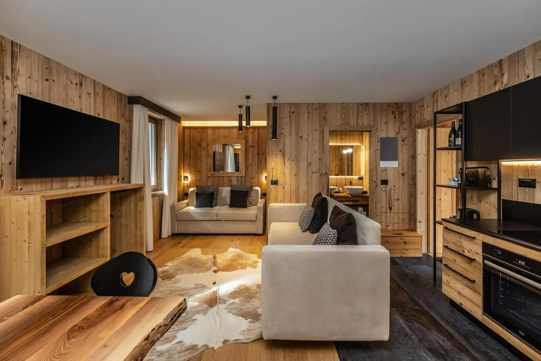 Living room in Boutique Hotel e Chalets Salvadori