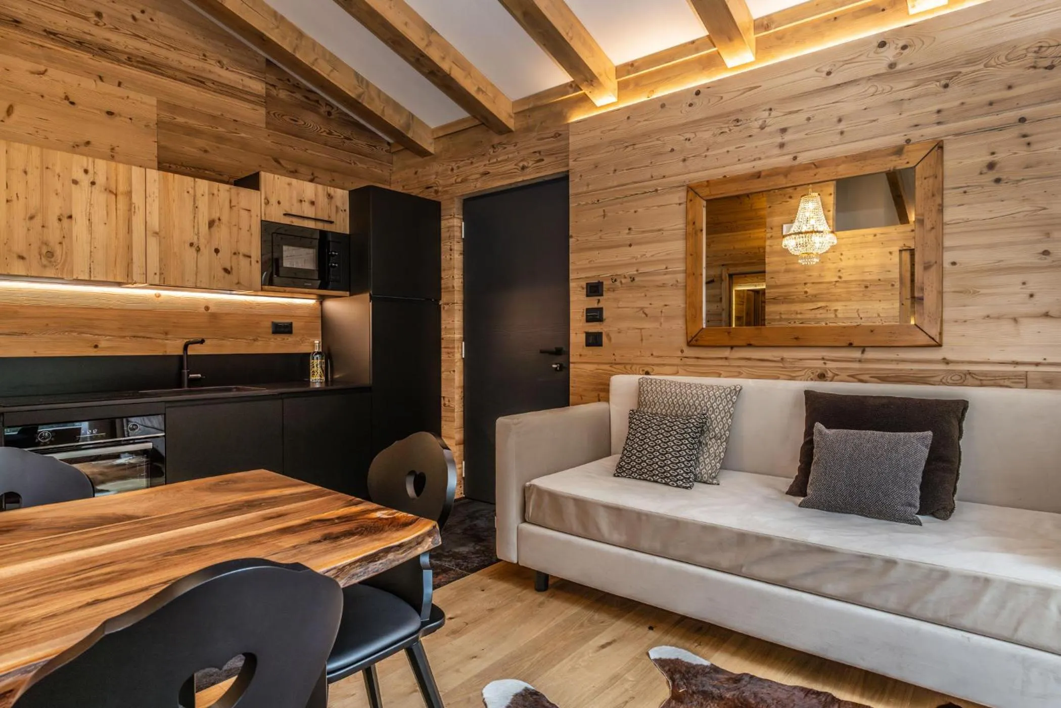 kitchen in Boutique Hotel e Chalets Salvadori