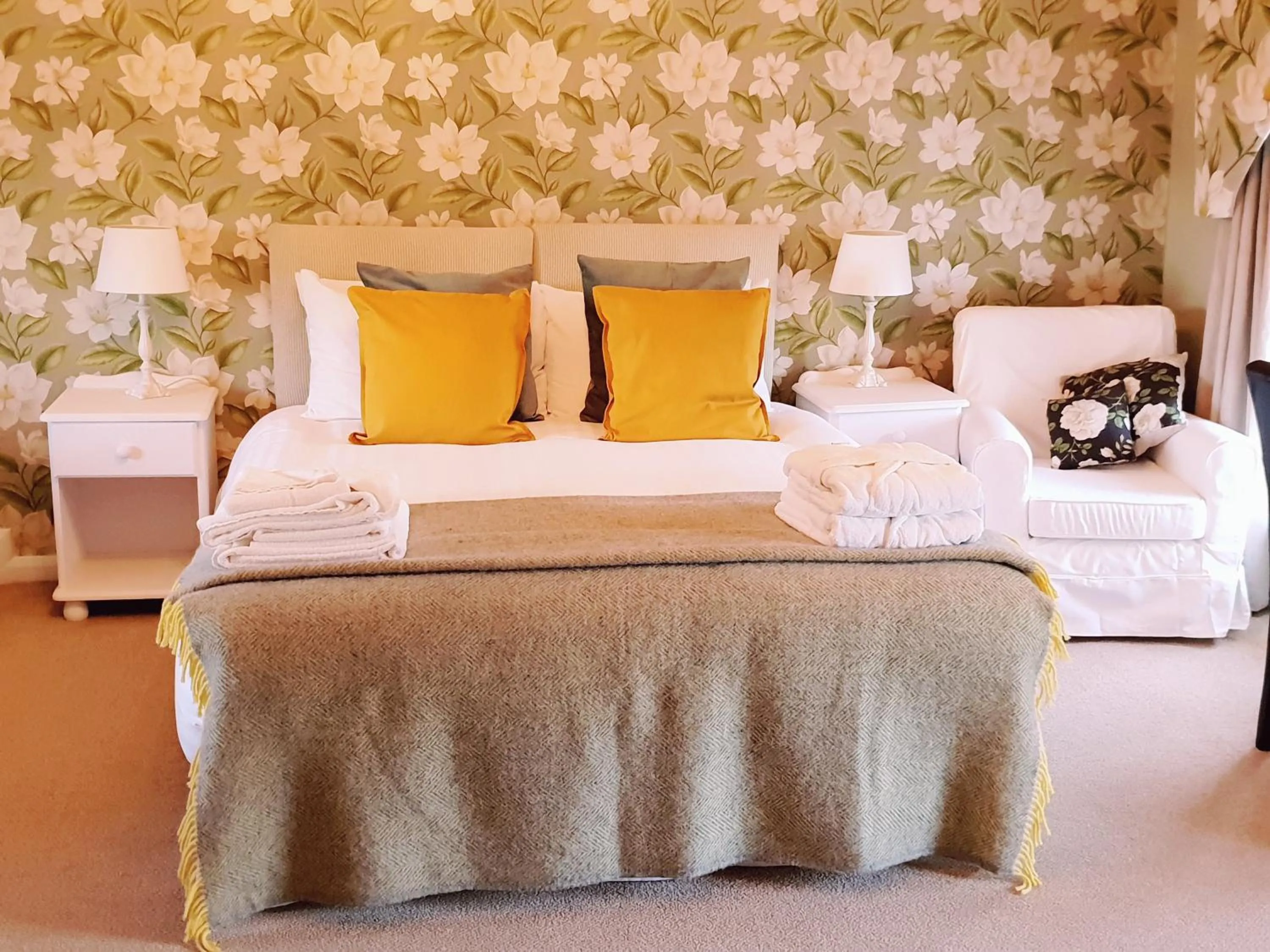 Bed in Orles Barn Guest House