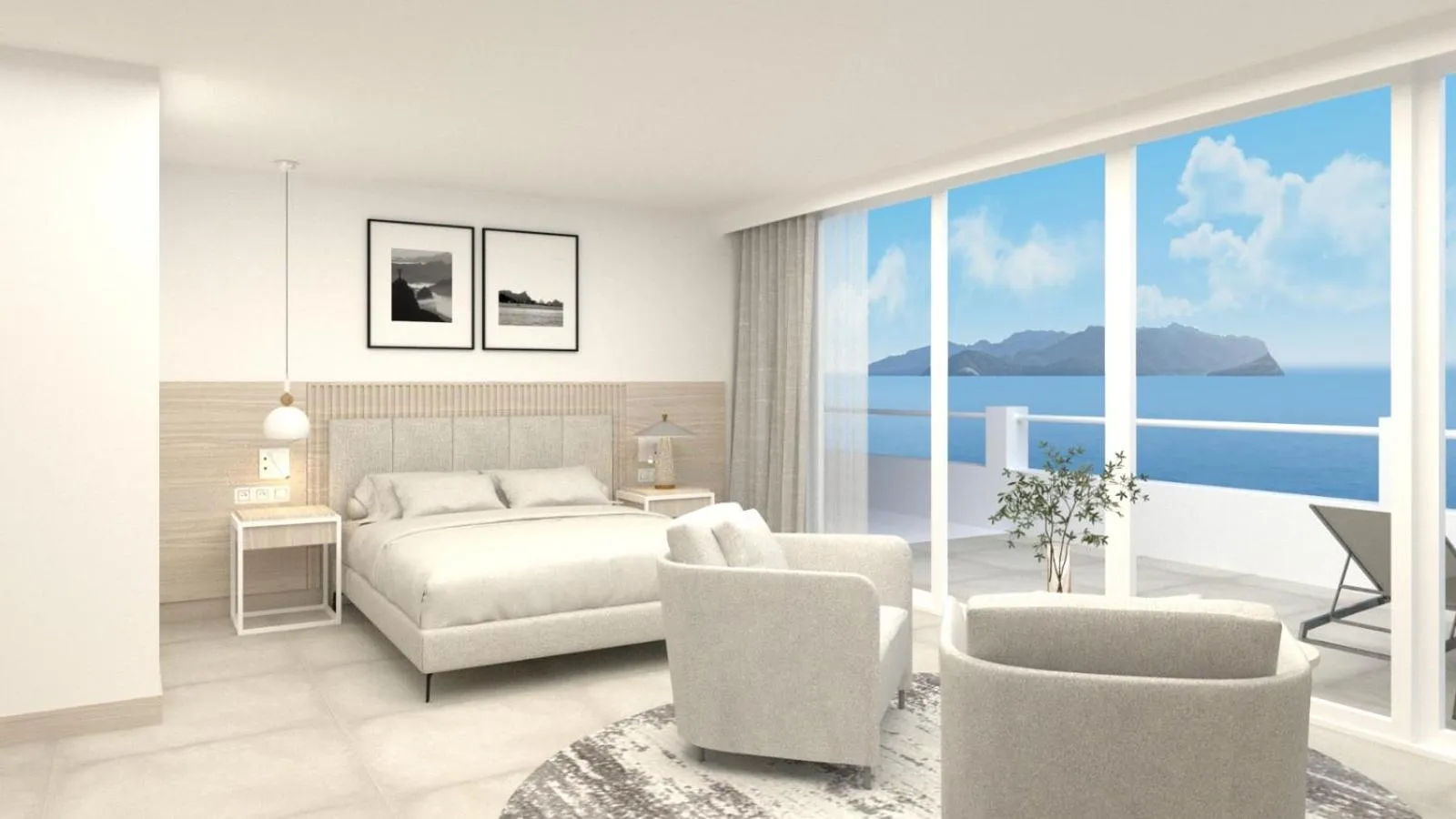 Seating area in The Beachfront Hotel Adult Only 16 Plus