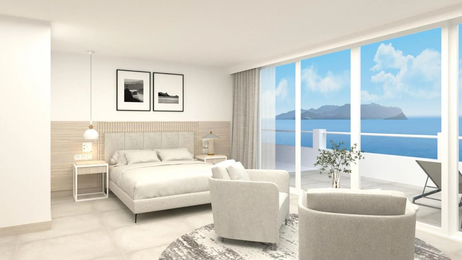 Seating area in The Beachfront Hotel Adult Only 16 Plus