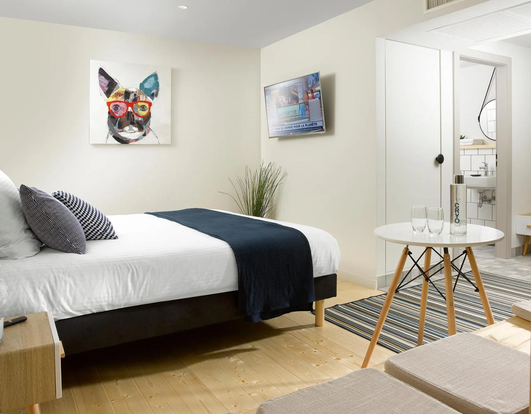 Bed in Hôtel Au Petit Pont