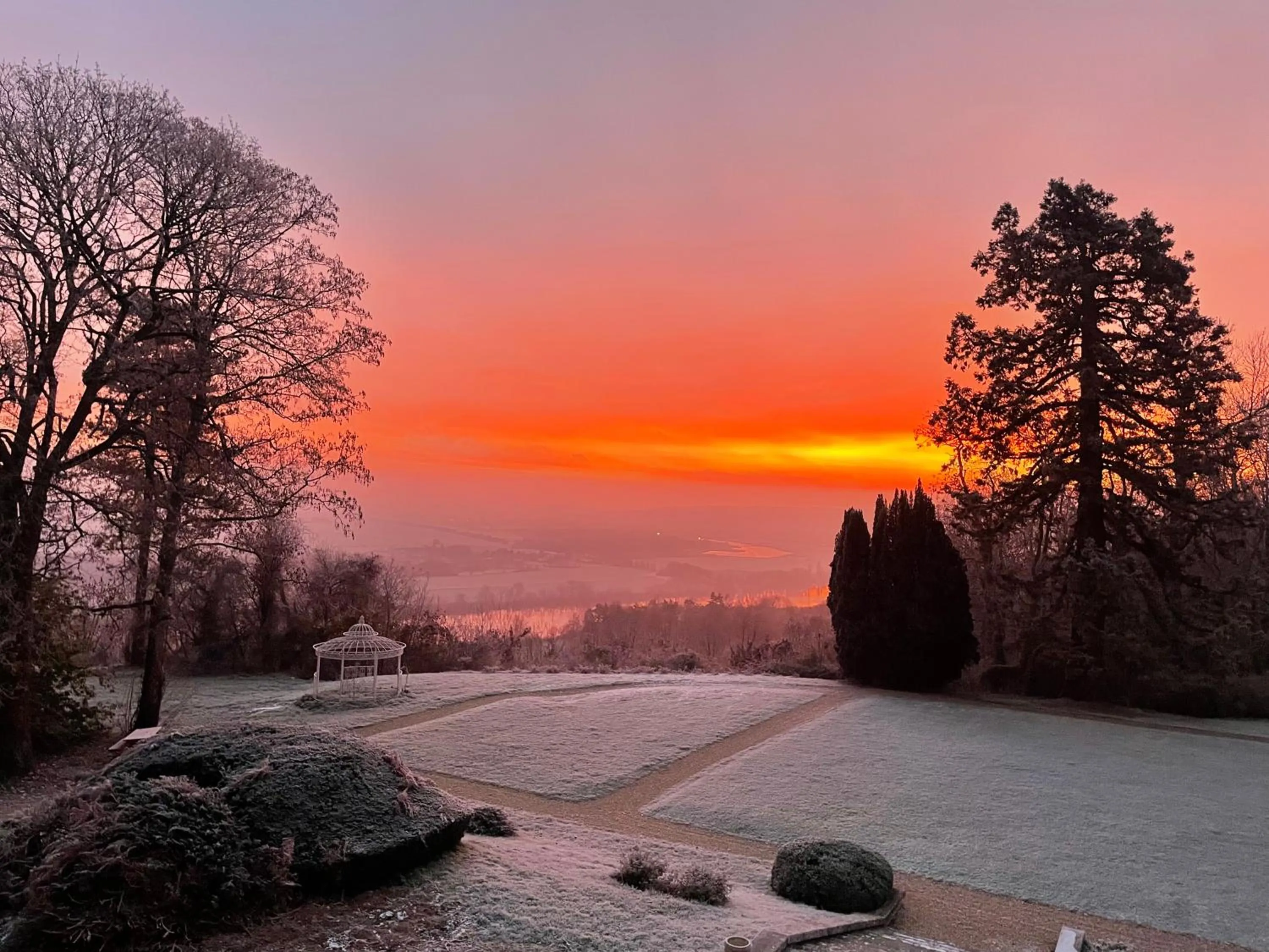Garden view in Manoir de la Houlette