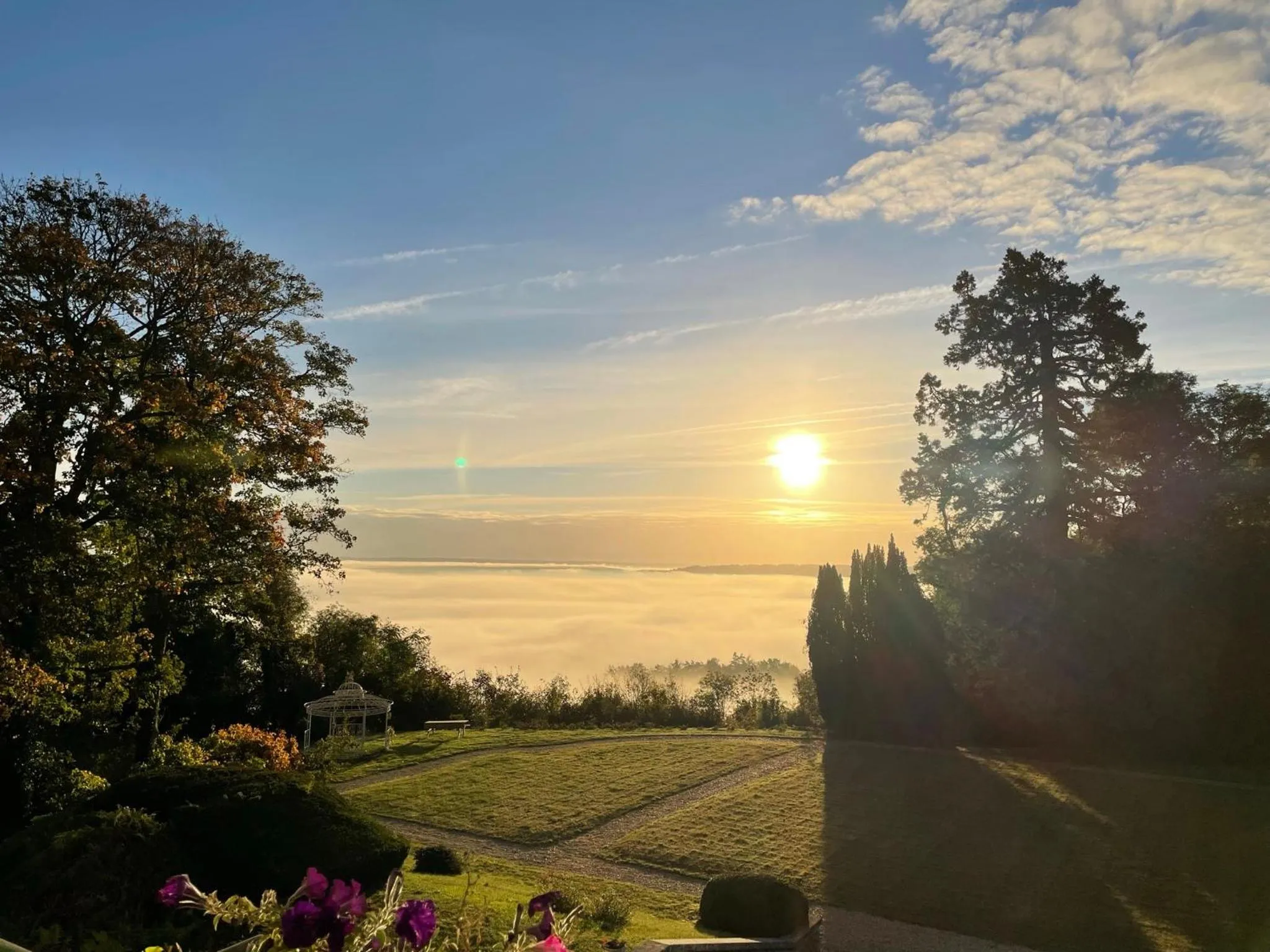 Natural landscape in Manoir de la Houlette