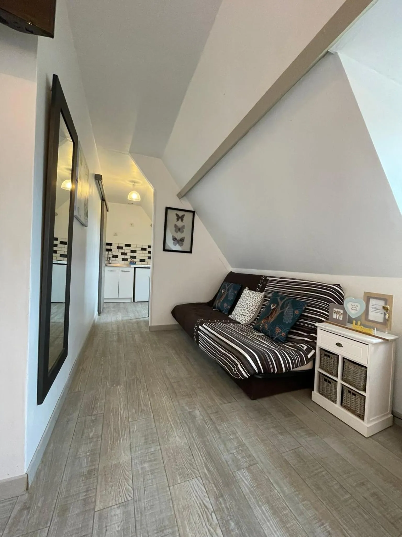 Living room, Bed in Manoir de la Houlette