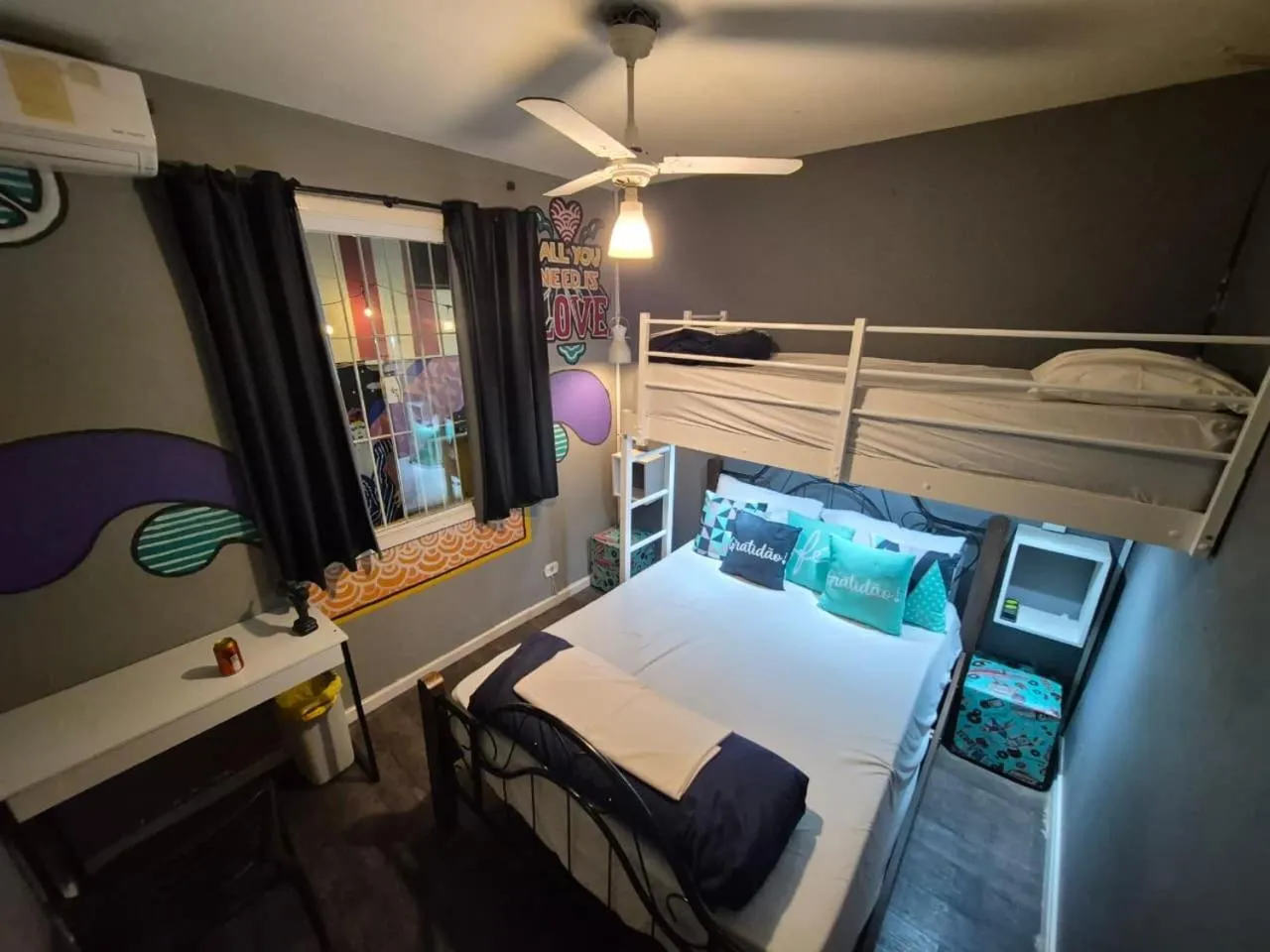 Bedroom, Bed in Vila Rock Hostel - Secure Neighborhood, Near the Subway, Allianz Parque, Vila Madalena, Avenida Paulista and Pinheiros