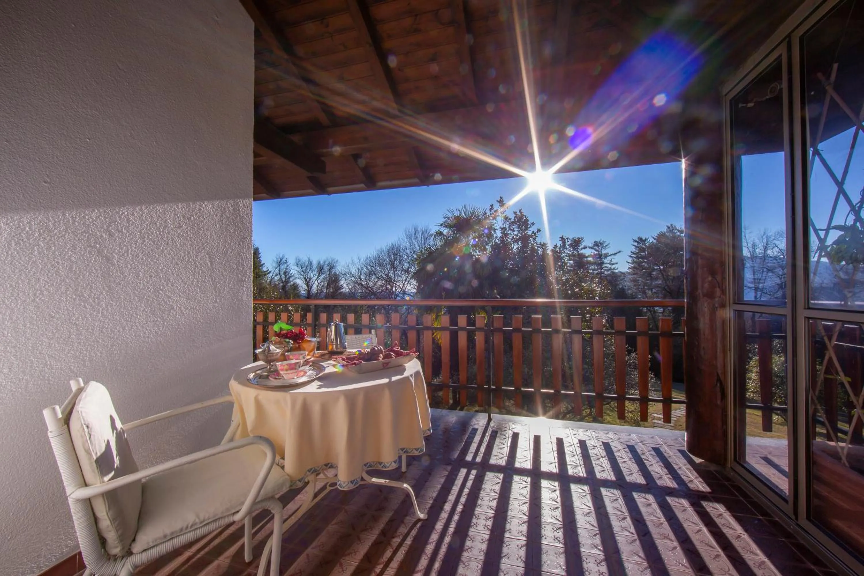 Balcony/Terrace in Villa La Verbanina Private Garden - Happy Rentals