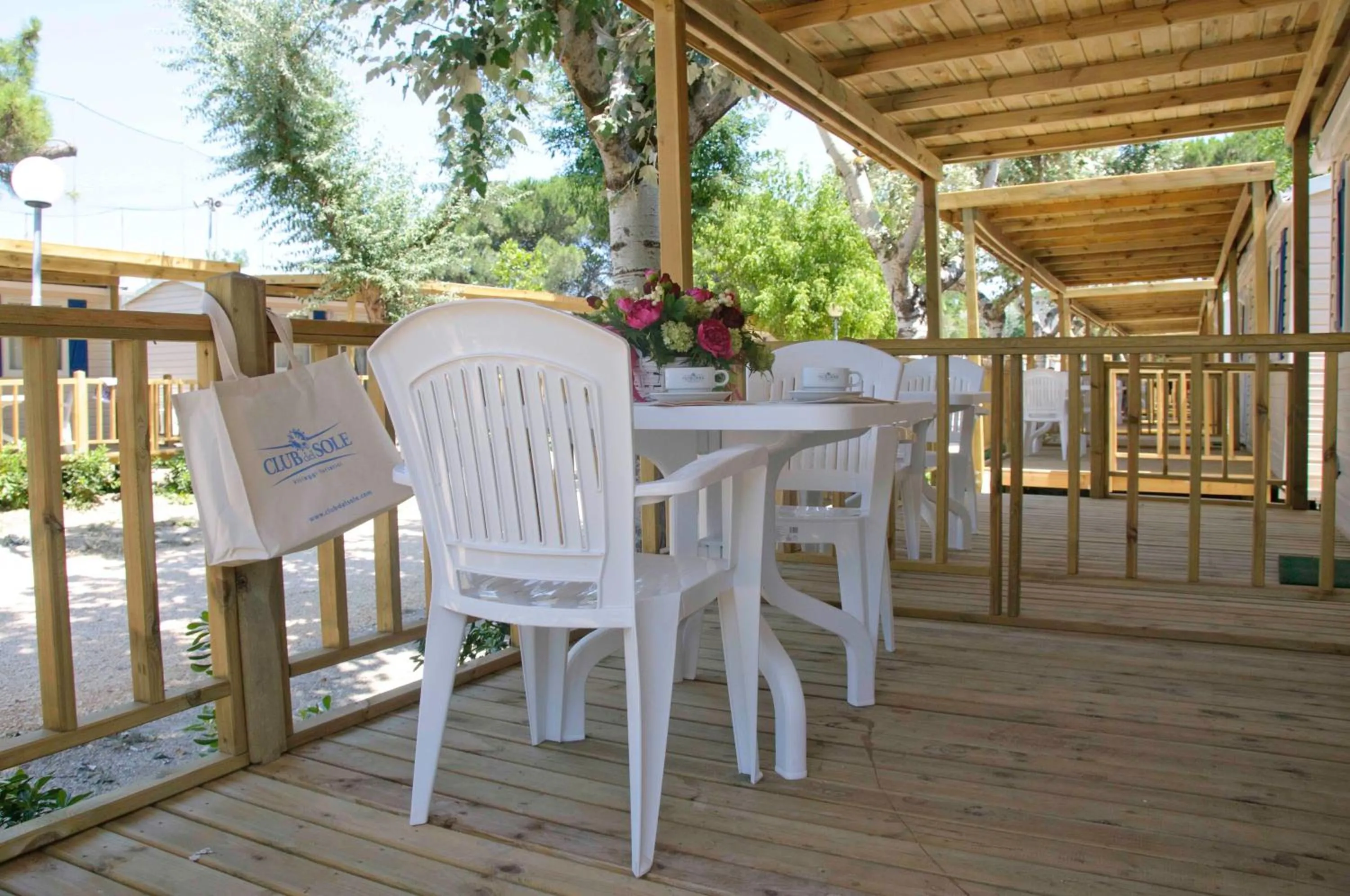 Patio in Club del Sole Marina Family Resort