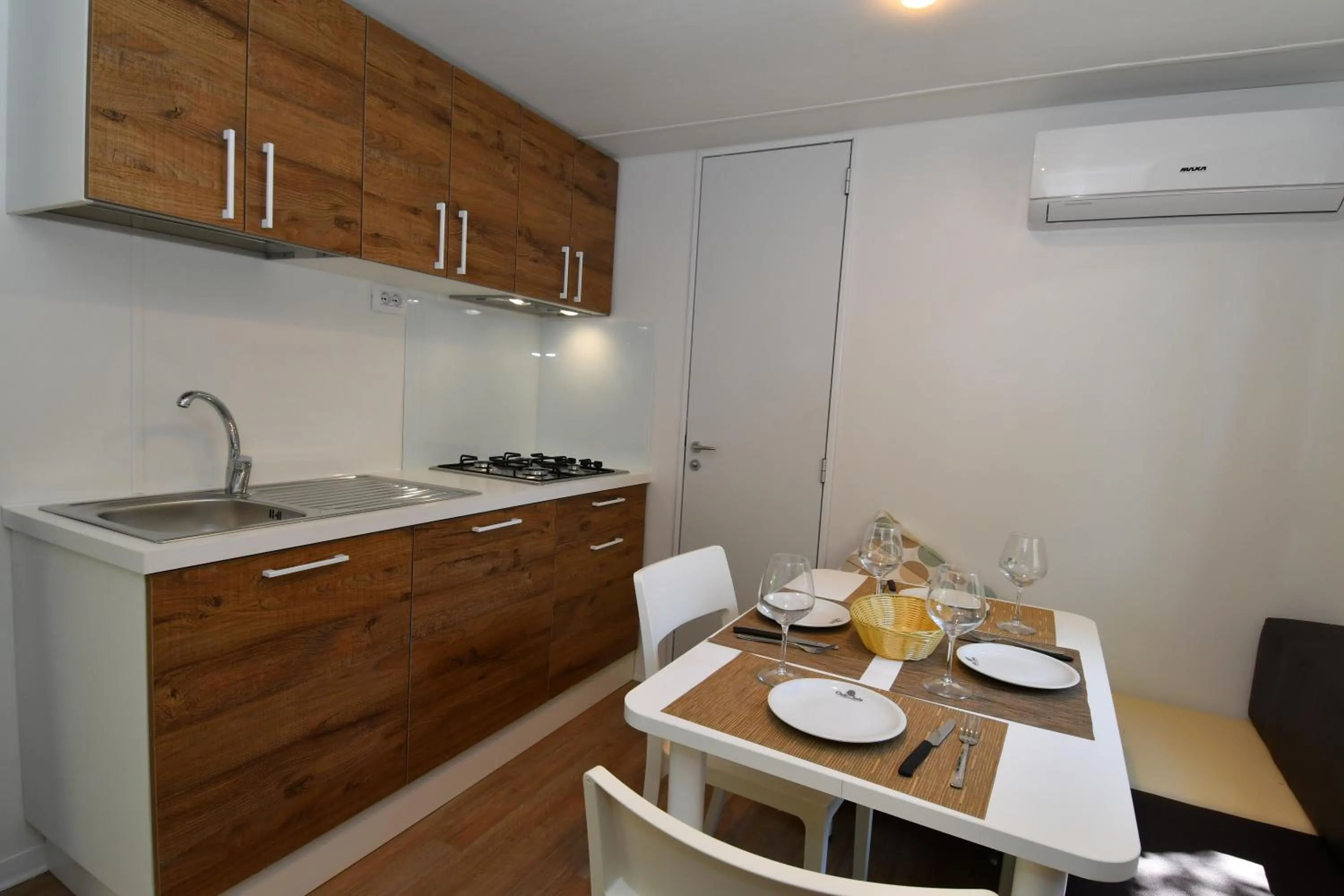 Kitchen or kitchenette in Club del Sole Marina Family Resort