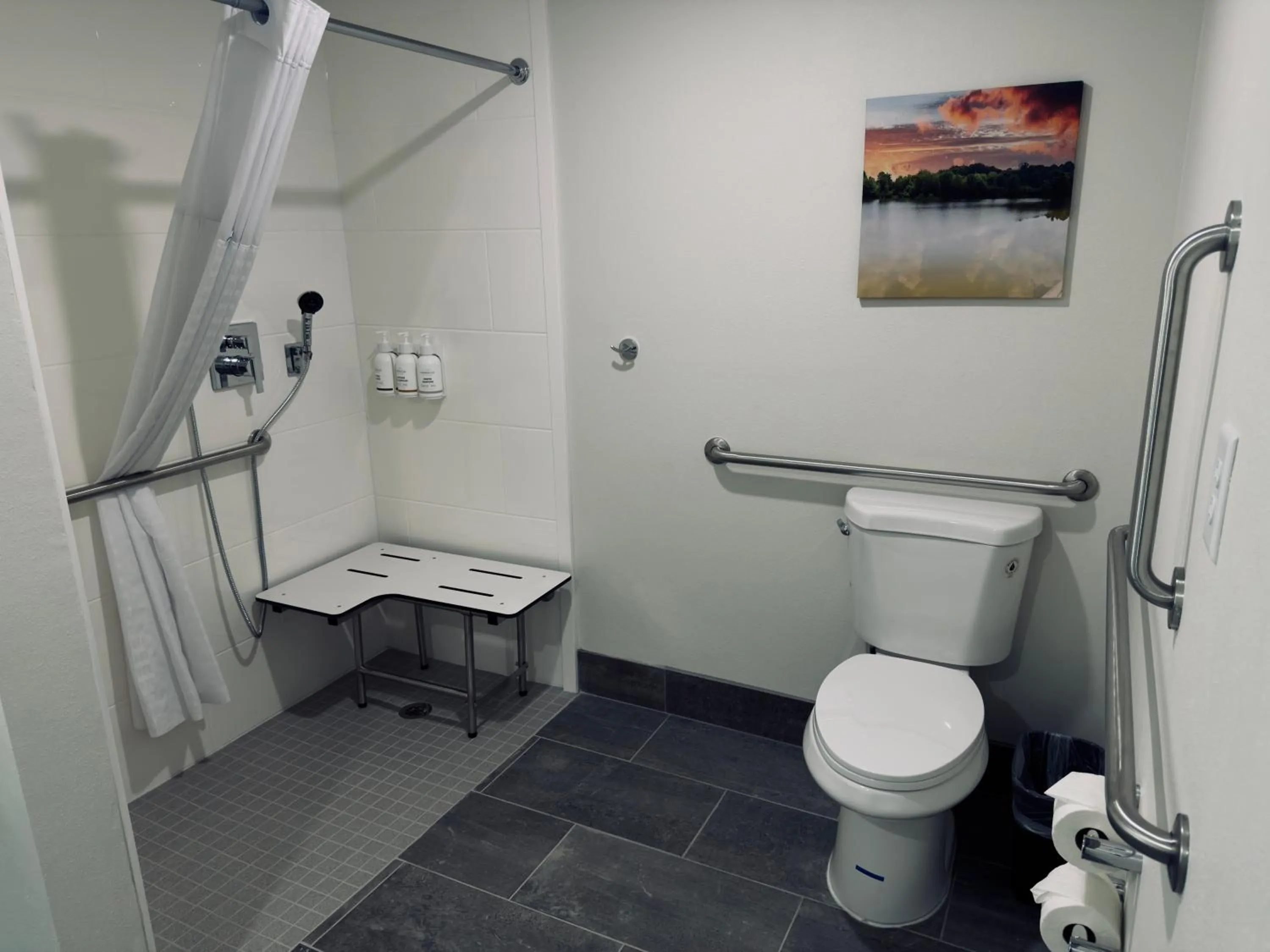 Shower in La Quinta by Wyndham Atlanta Roswell