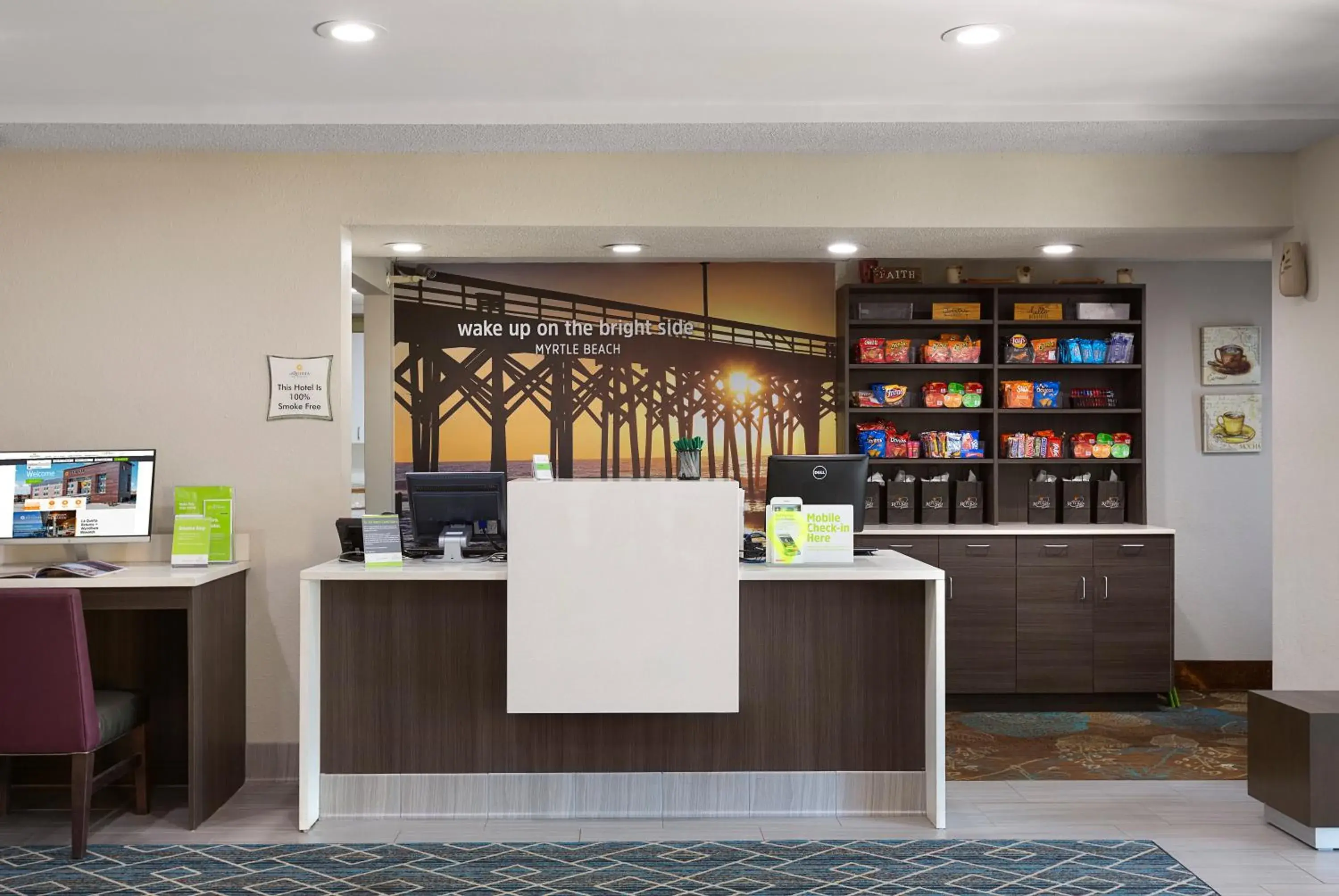 Lobby or reception in La Quinta Inn by Wyndham North Myrtle Beach Lobby or reception in La Quinta Inn by Wyndham North Myrtle Beach