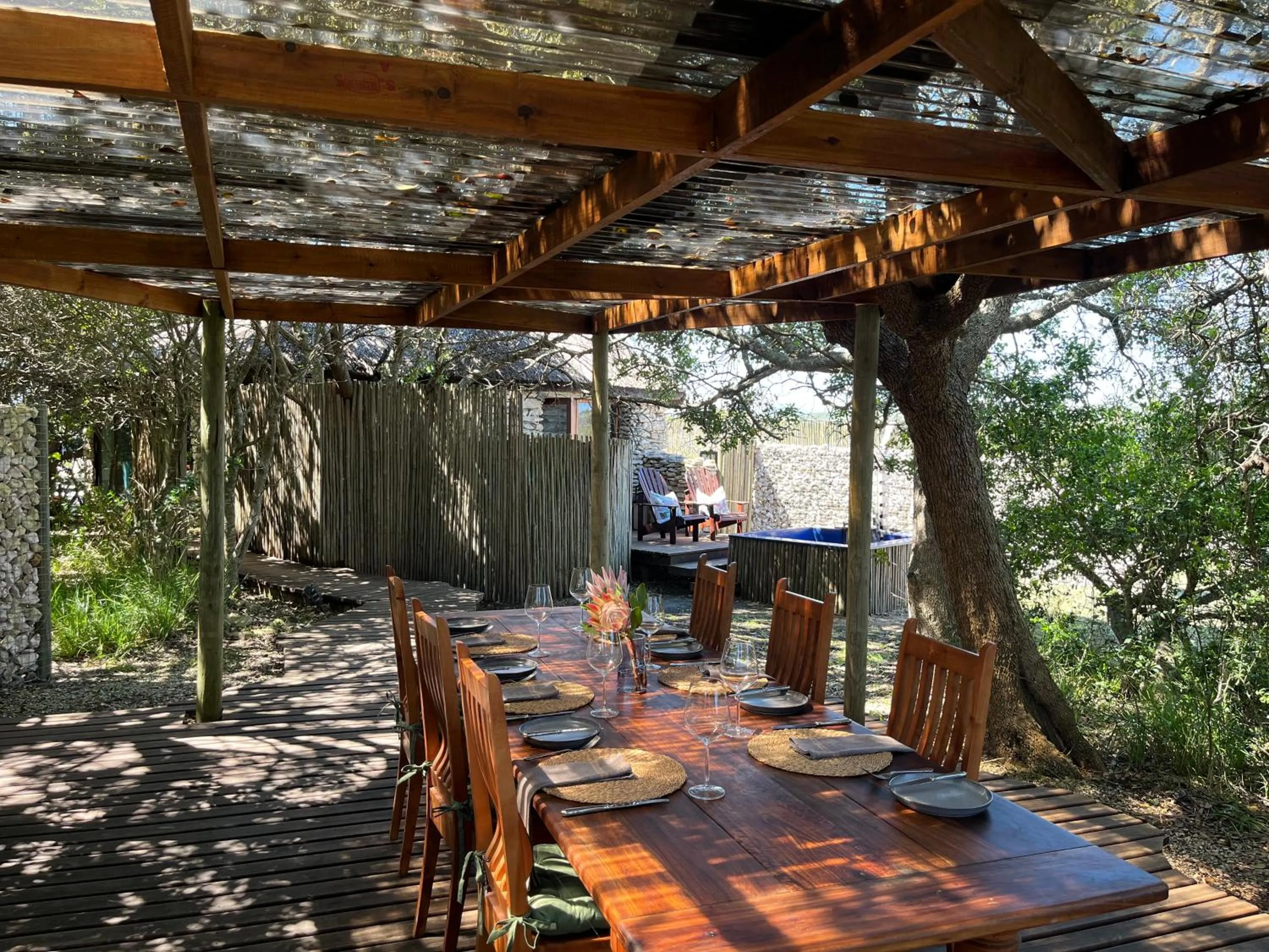 Dining area in Mosaic Lagoon Lodge