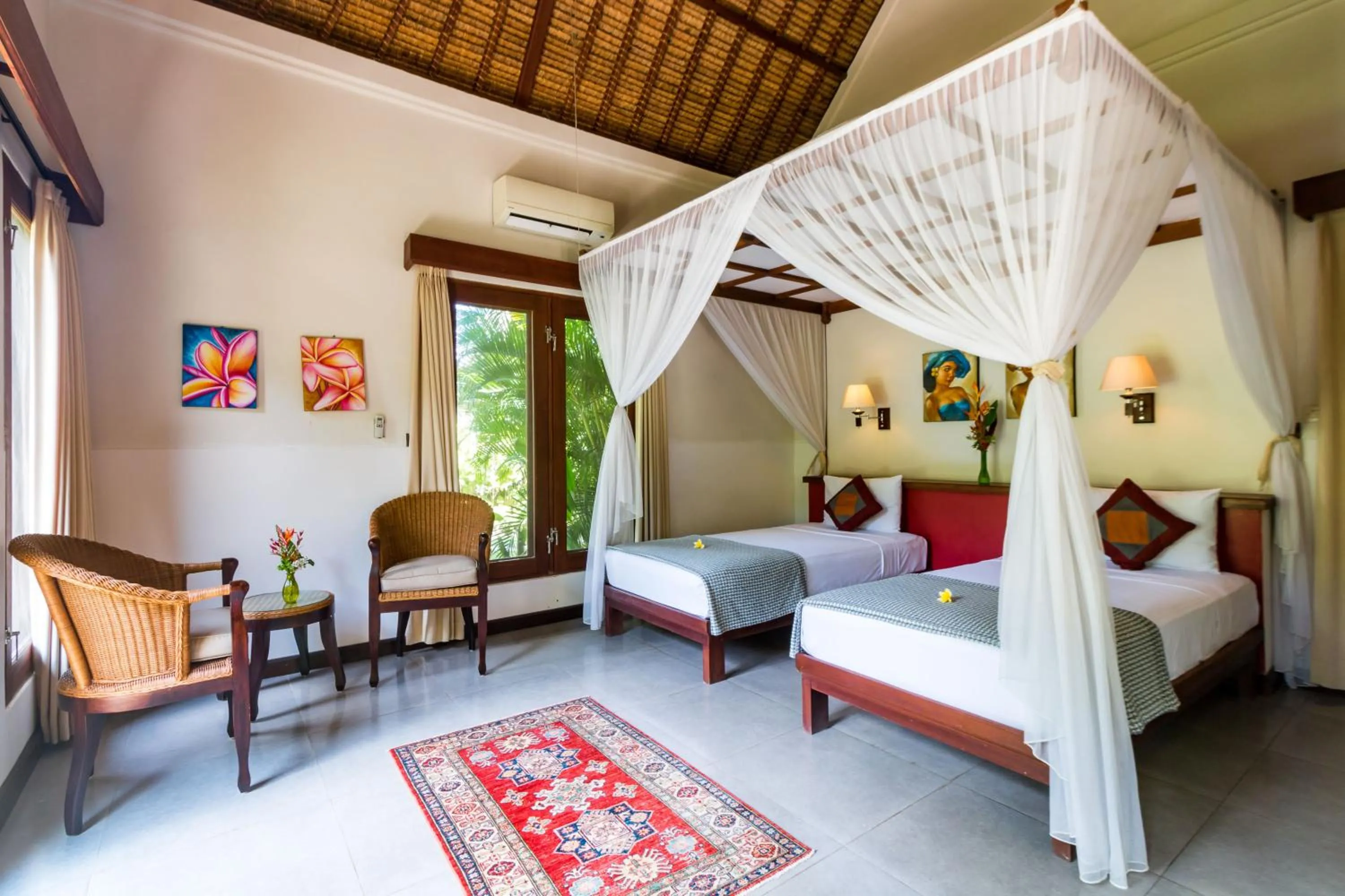Bed in Villa Wilali