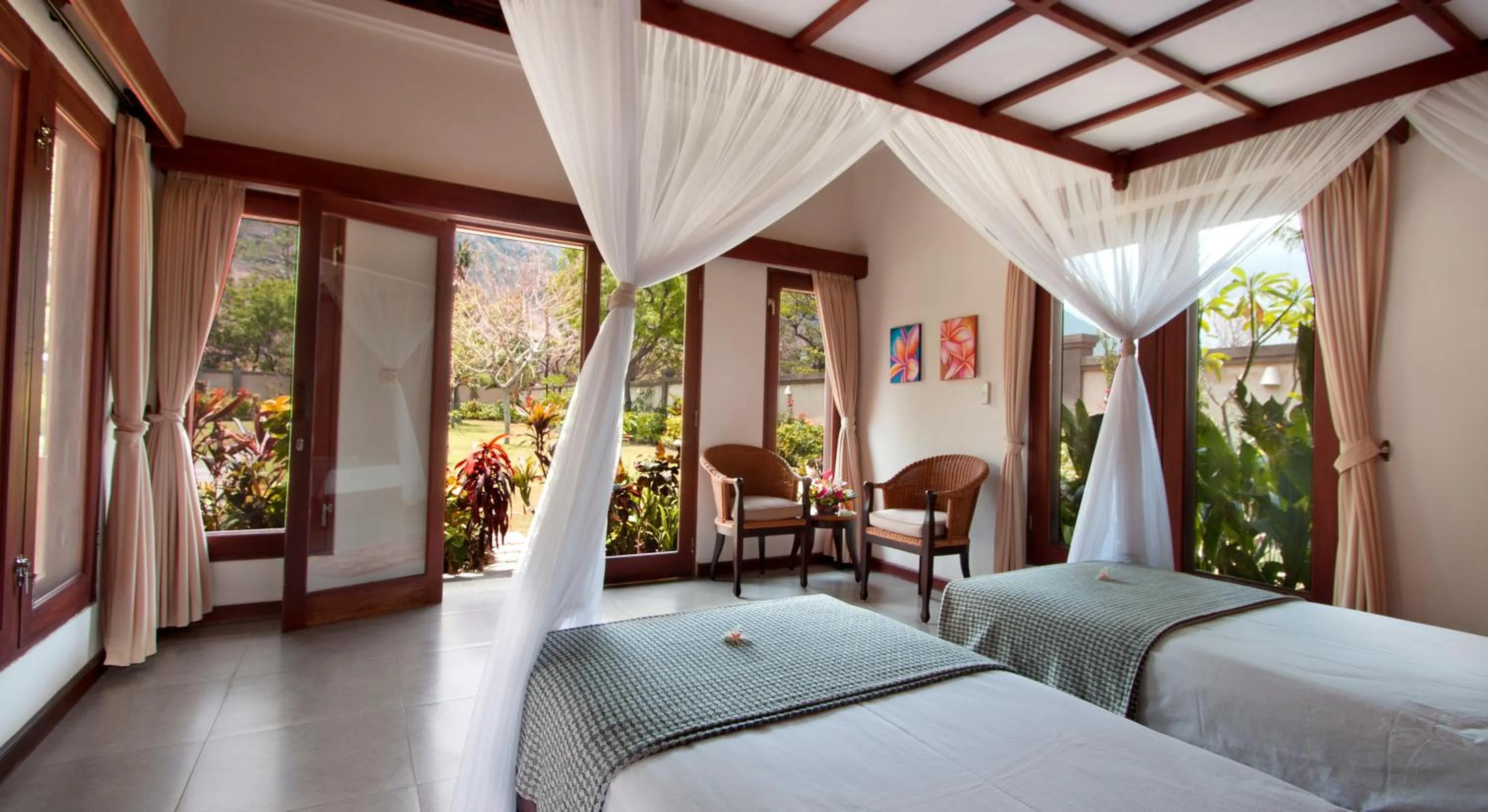 Bed in Villa Wilali